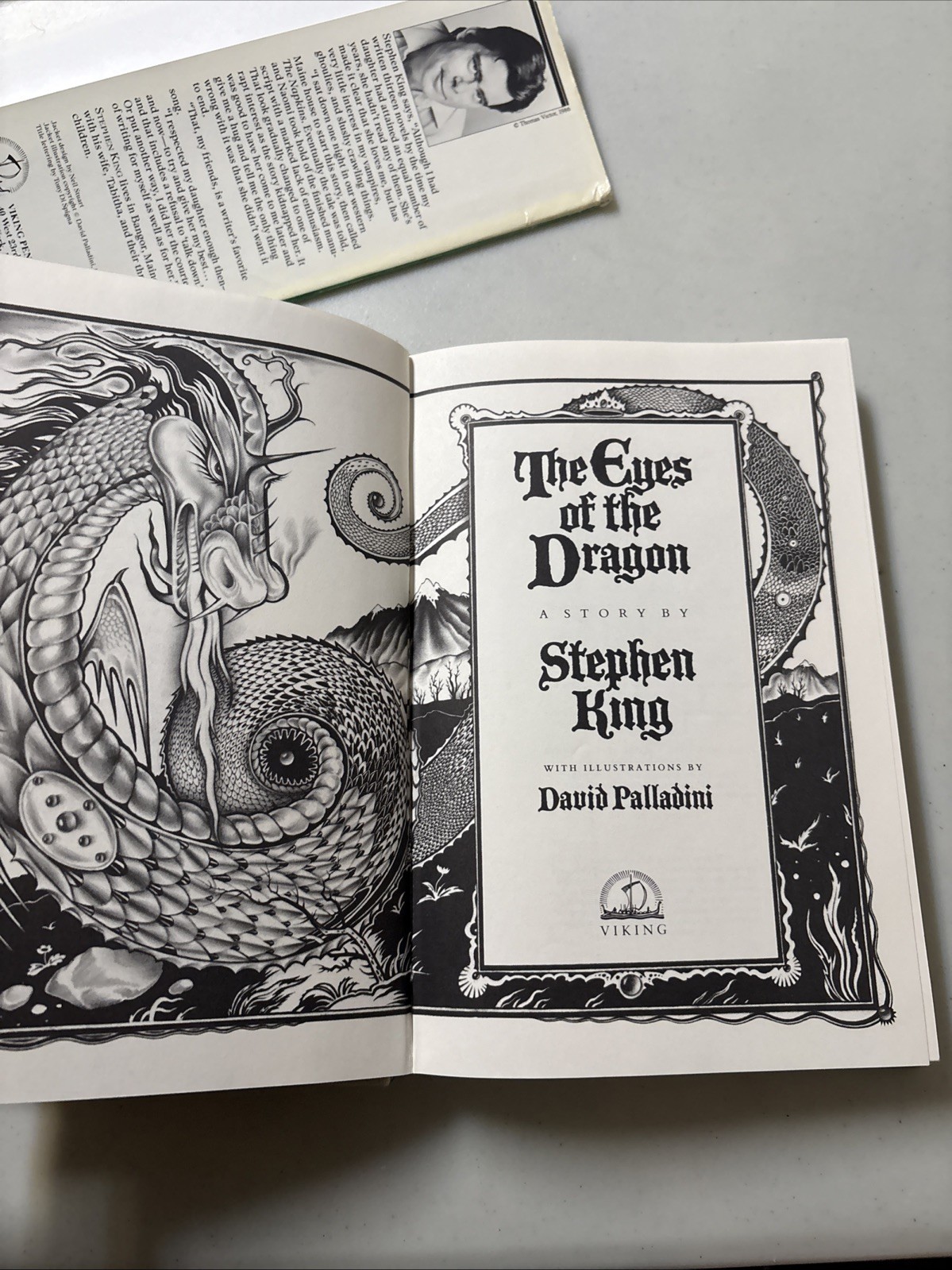 The Eyes of the Dragon by Stephen King – 1987 1st Edition Viking Raised Scales