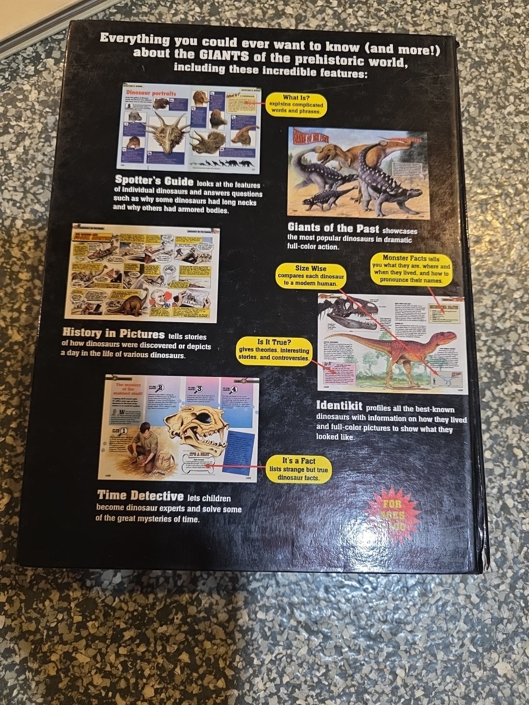 The Big Book Of Dinosaurs David Norman & 3D Glasses 4 1/2 Lbs Real Dino Facts
