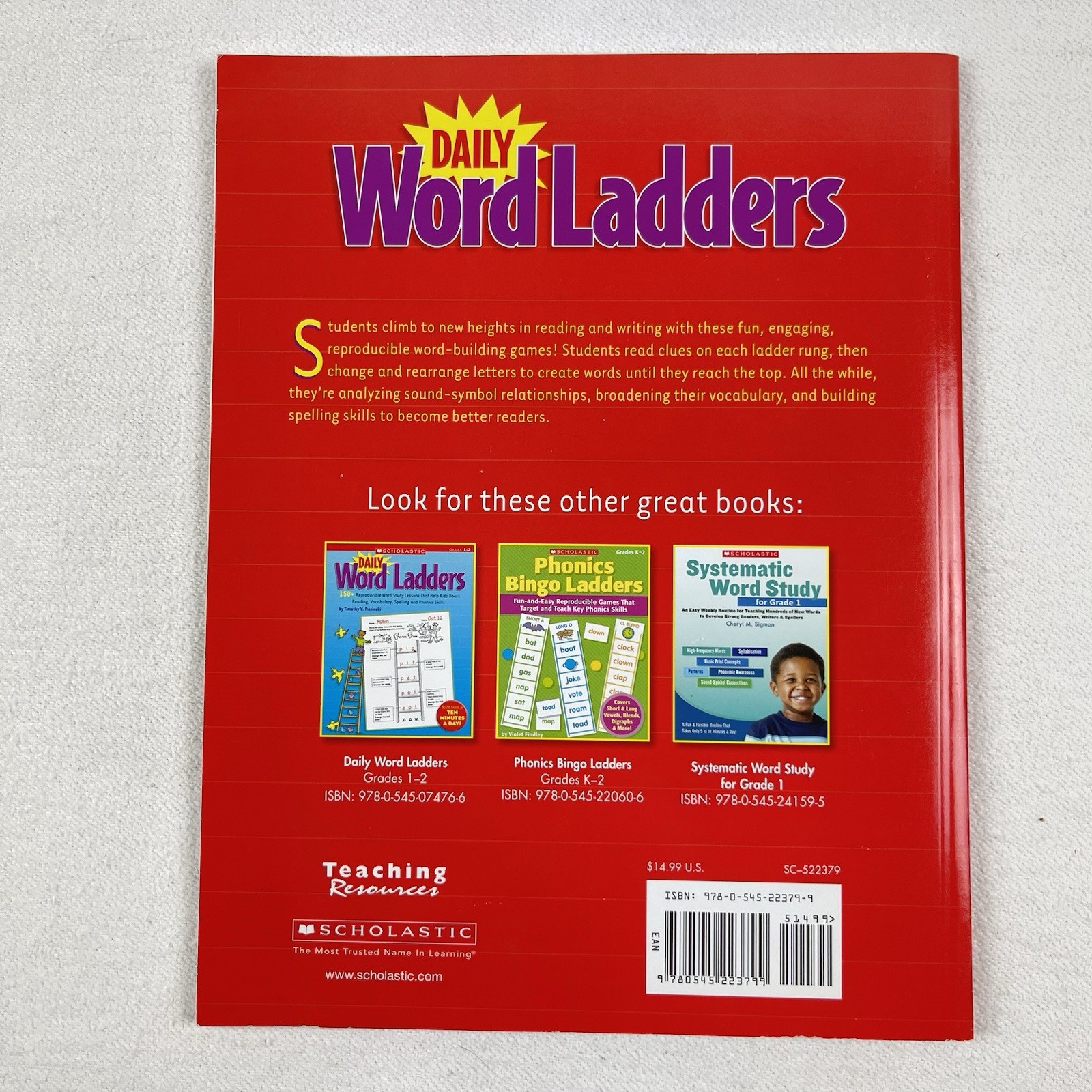 Daily Word Ladders by Timothy V. Rasinski Trade Paperback 2012