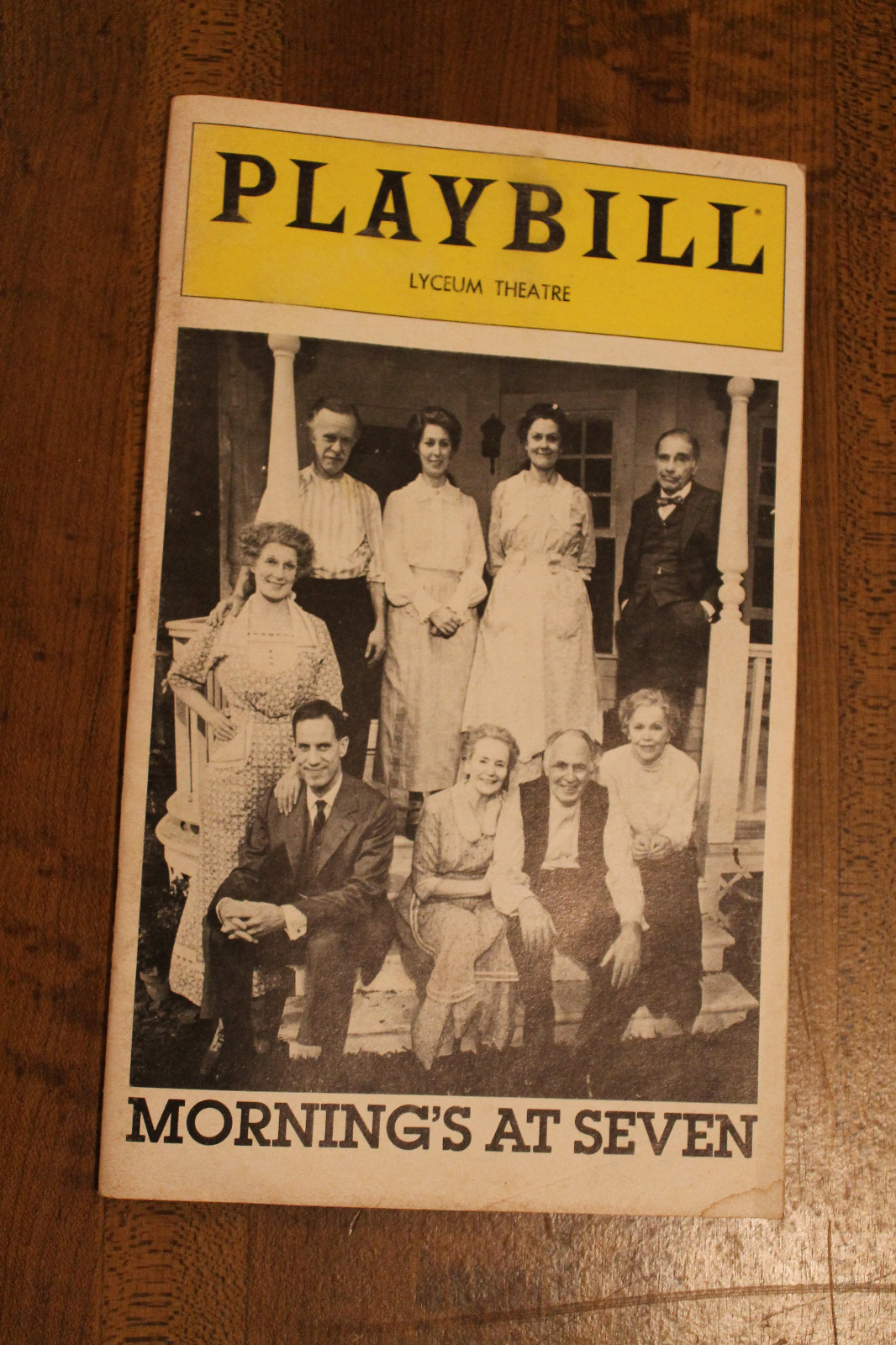 Playbill – Morning&rsquo;s At Seven – Lyceum Theatre – June 1980 – 74 pages showbill