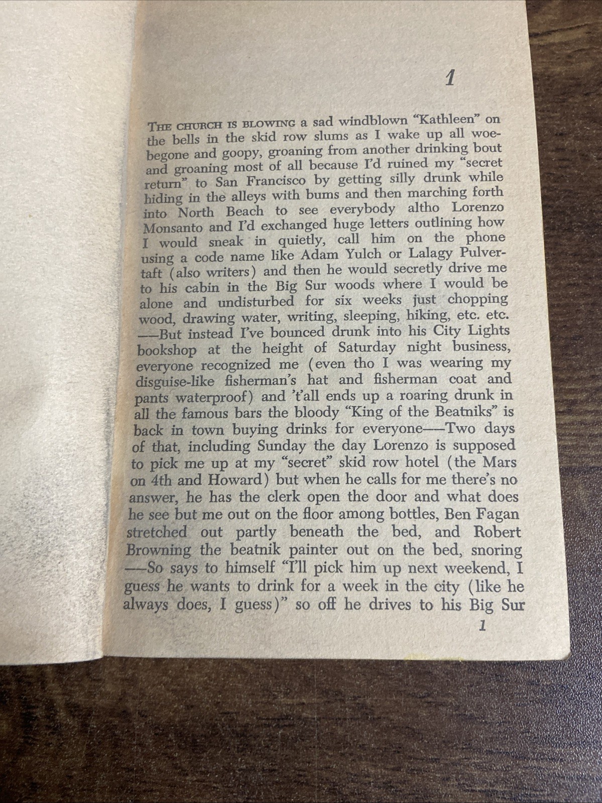1963 – Jack Kerouac &lsquo;Big Sur&rsquo; paperback PB 1st Bantam Books Printing