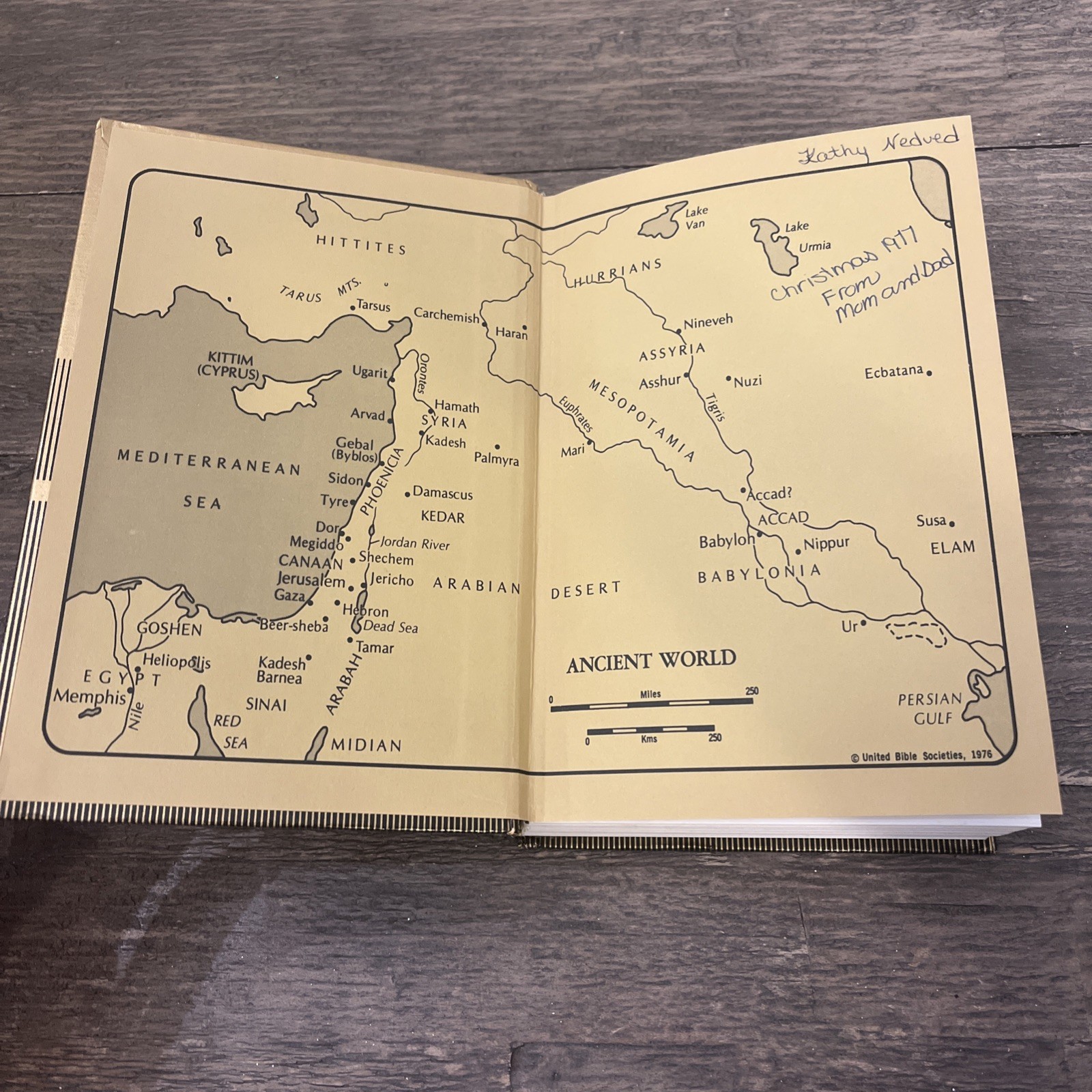 Vtg 1976 Good News Bible Today&rsquo;s English Version Gold Hardcover 480 Pages