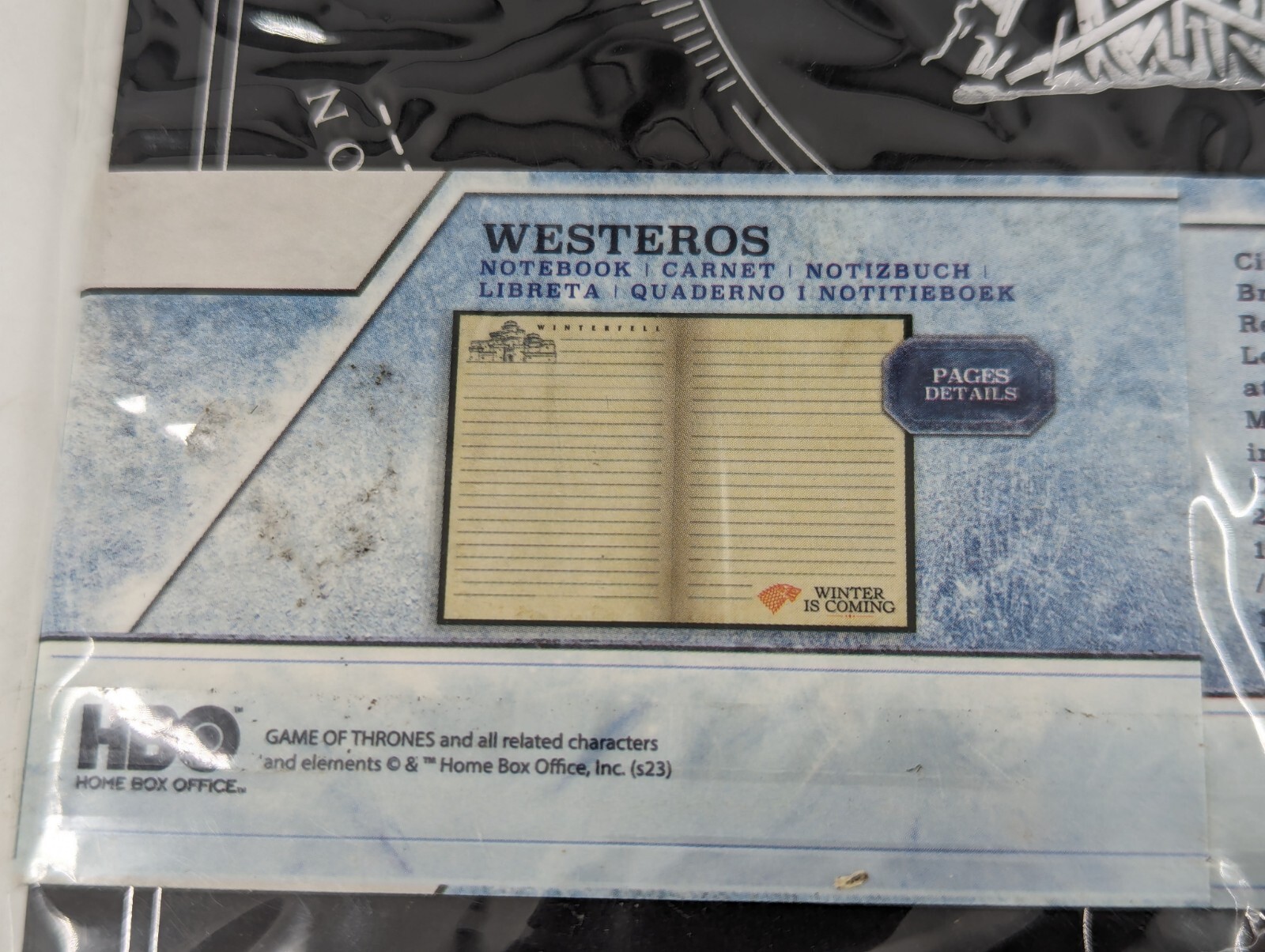 Game of Thrones: Westeros Ruled Notebook Hardcover 8&Prime;x5.5&Prime; – 160 pages