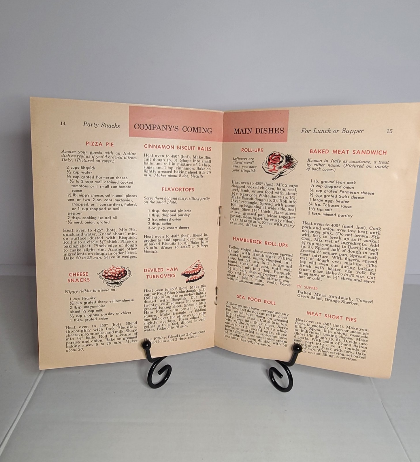 Betty Crocker&rsquo;s Bisquick Cook Book 157 Recipes and Ideas Vintage 1956-26 pages