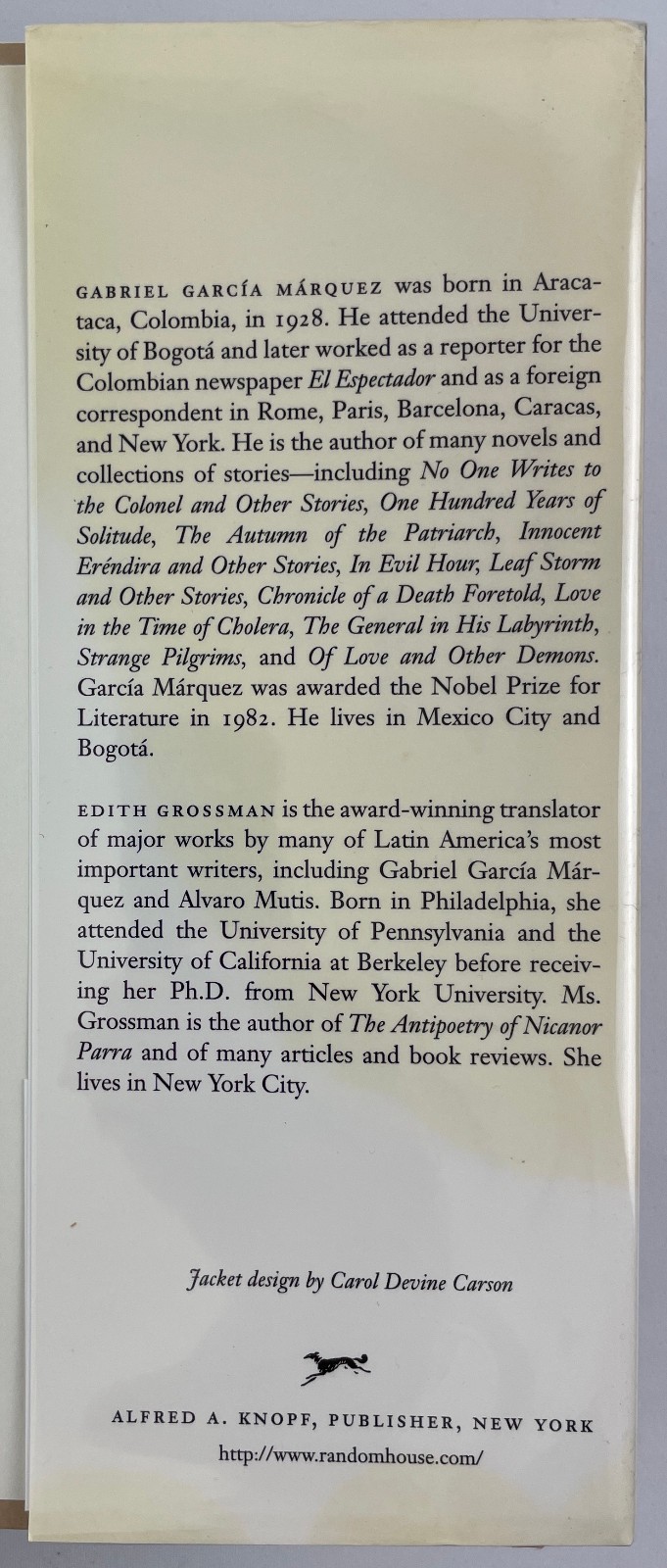 News of a Kidnapping, Gabriel García Márquez, 1997, 1st American Edition, HCDJ