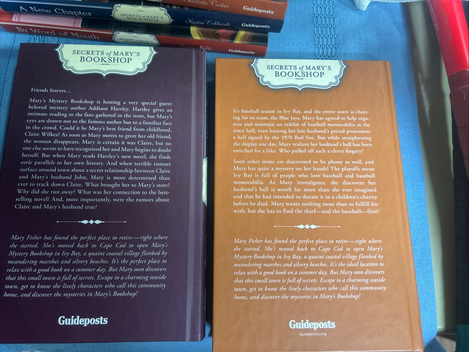 LOT OF 6 SECRETS OF MARY&rsquo;S BOOKSHOP Mysteries HC 2012 Guideposts VGC