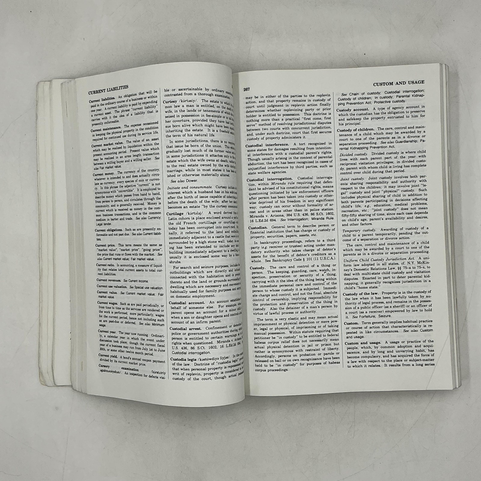 Vintage Black&rsquo;s Law Dictionary With Pronunciations Henry Black Blue PB 1994 Law