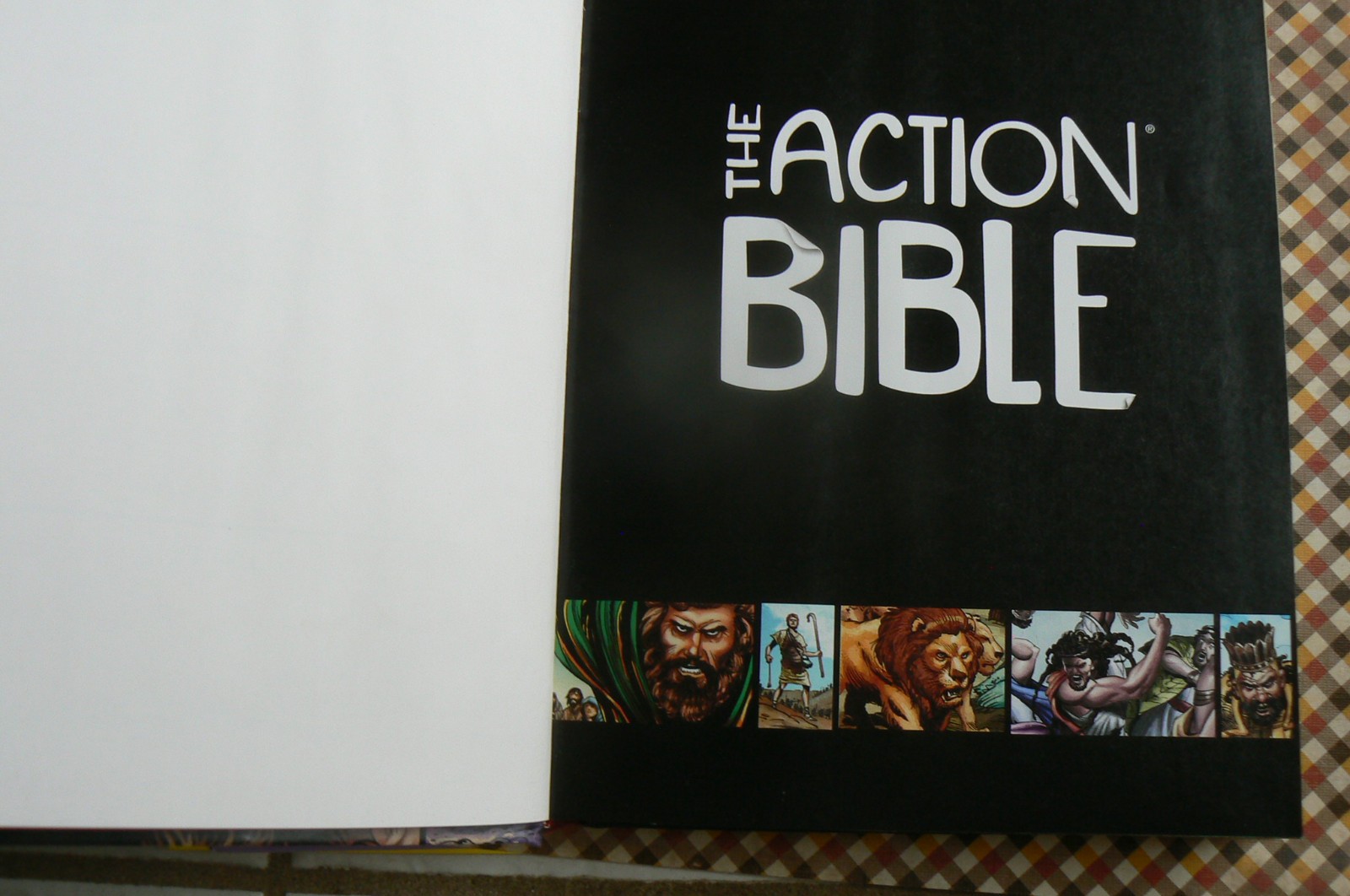 Action Bible,God&rsquo;s Redemptive Story,Graphic Narrative,Sergio Cariello 1st Ed HC