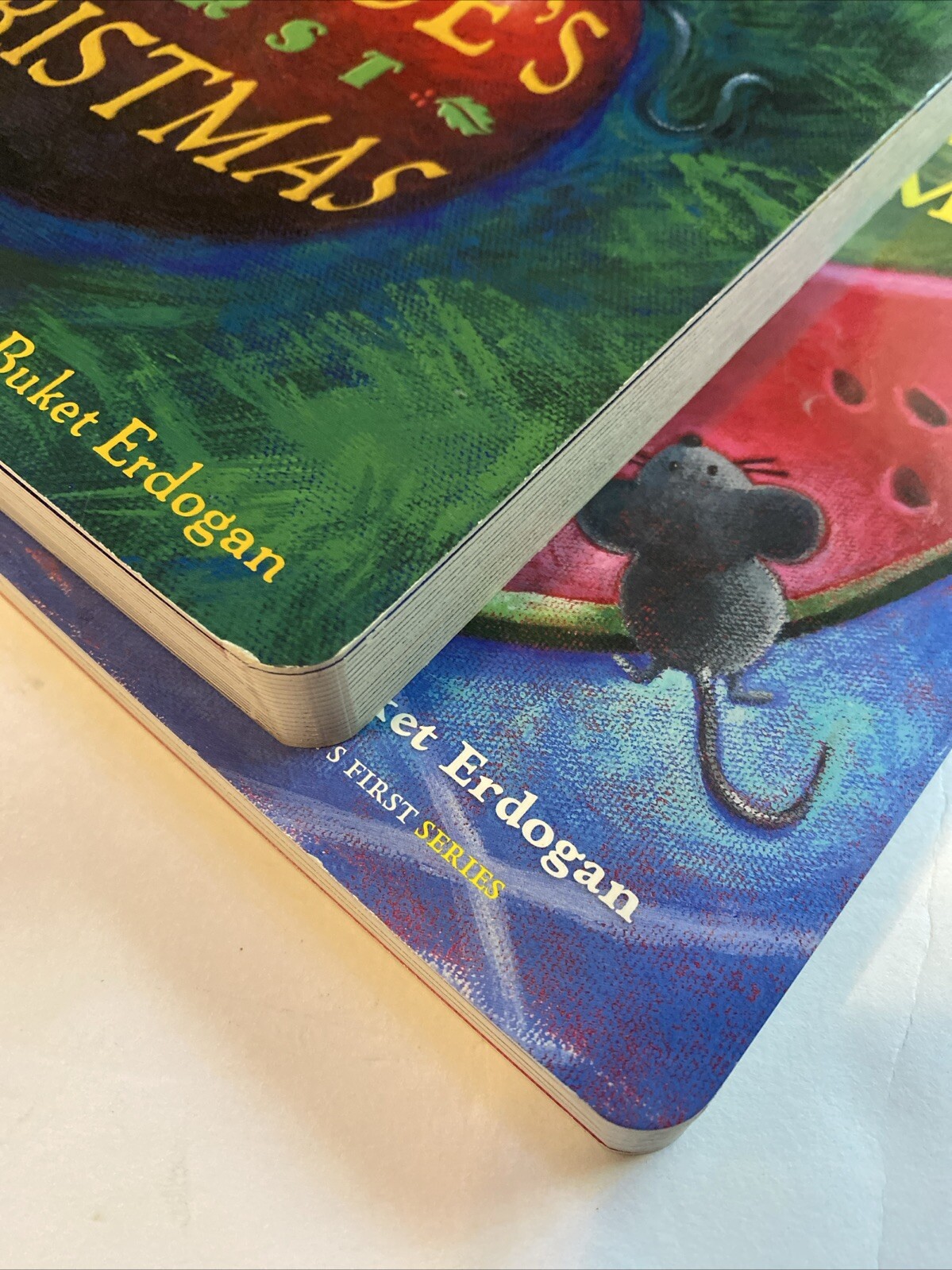 Lot Of 2-Mouse&rsquo;s First Christmas And First Summer Lauren Thompson EUC HB Books