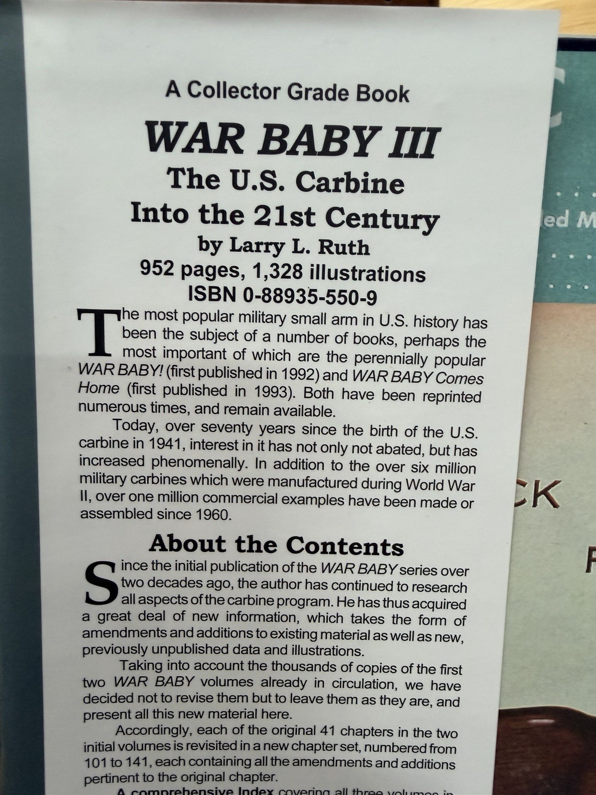 War Baby III: The US Carbine into the 21st Century Rare Out Of Print 1st Edition
