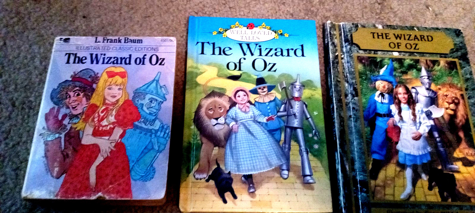 Lot of 6 Wizard of Oz-4 Paper+2 Hardcover Books-mixed lot-1960-64-77-80&rsquo;s-84-92