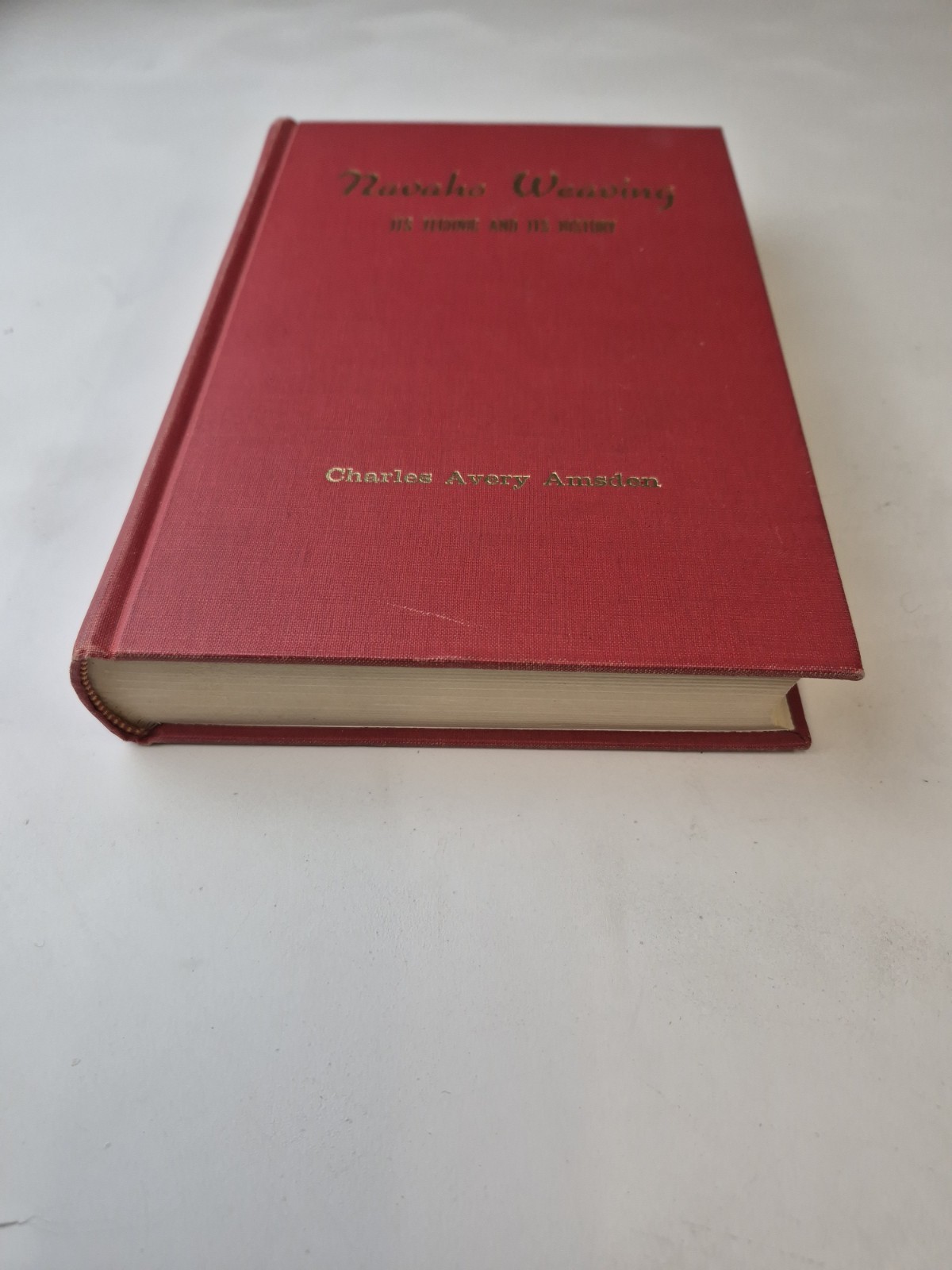 Navaho Weaving It&rsquo;s Technic and It&rsquo;s History Charles Avery Amsden 1964 1st Ed