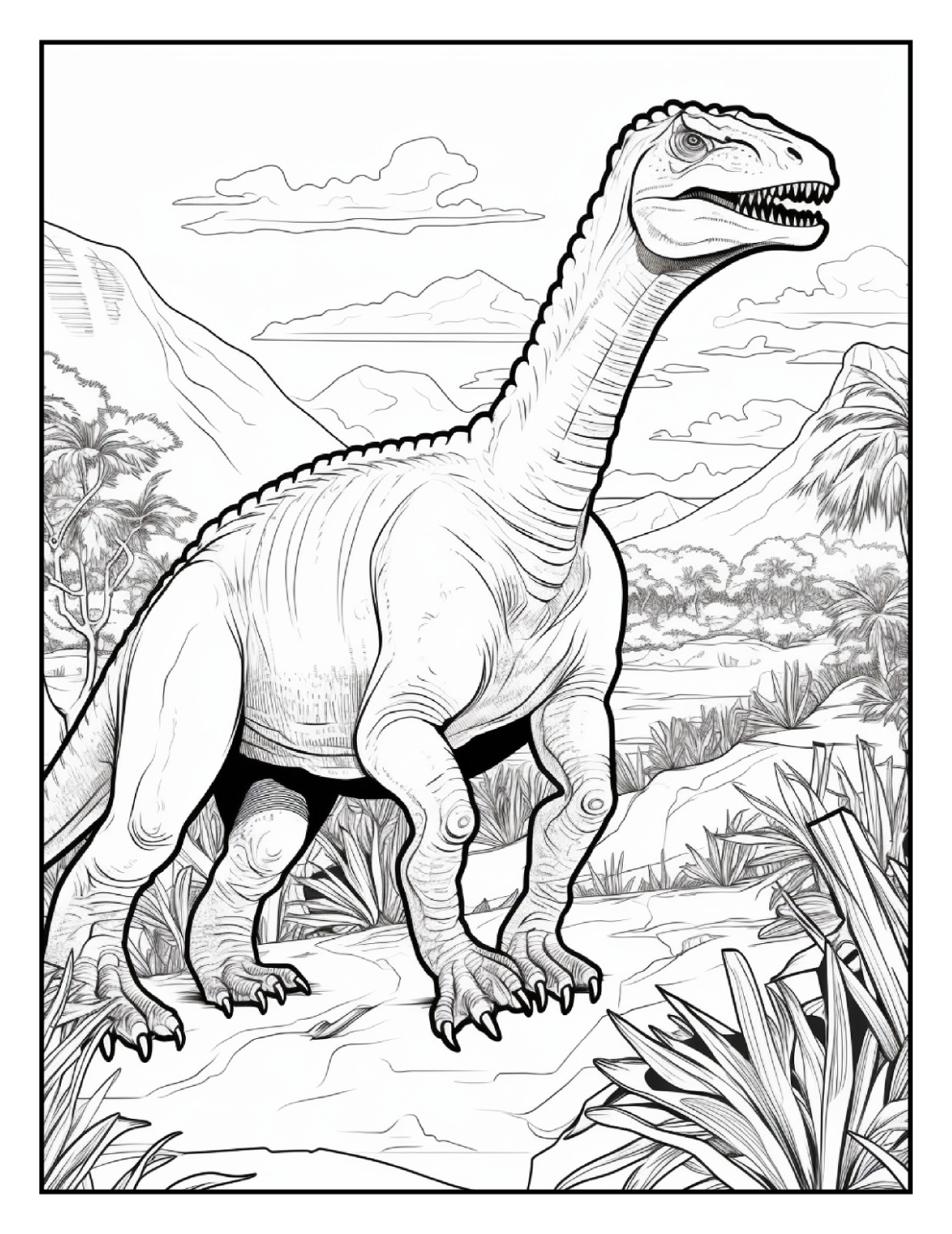 « Cute Dinosaur Coloring Book – Perfect Gift for Kids Who Love Dinosaurs »