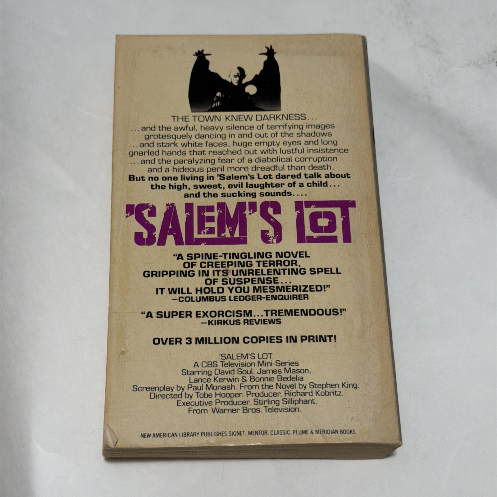 Salem&rsquo;s Lot Stephen King 1976 First Signet Printing Paperback with B&W Pictures