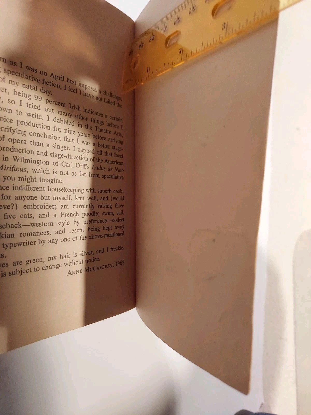 Dragonflight Anne Mccaffrey 1968 Paperback 1st Printing