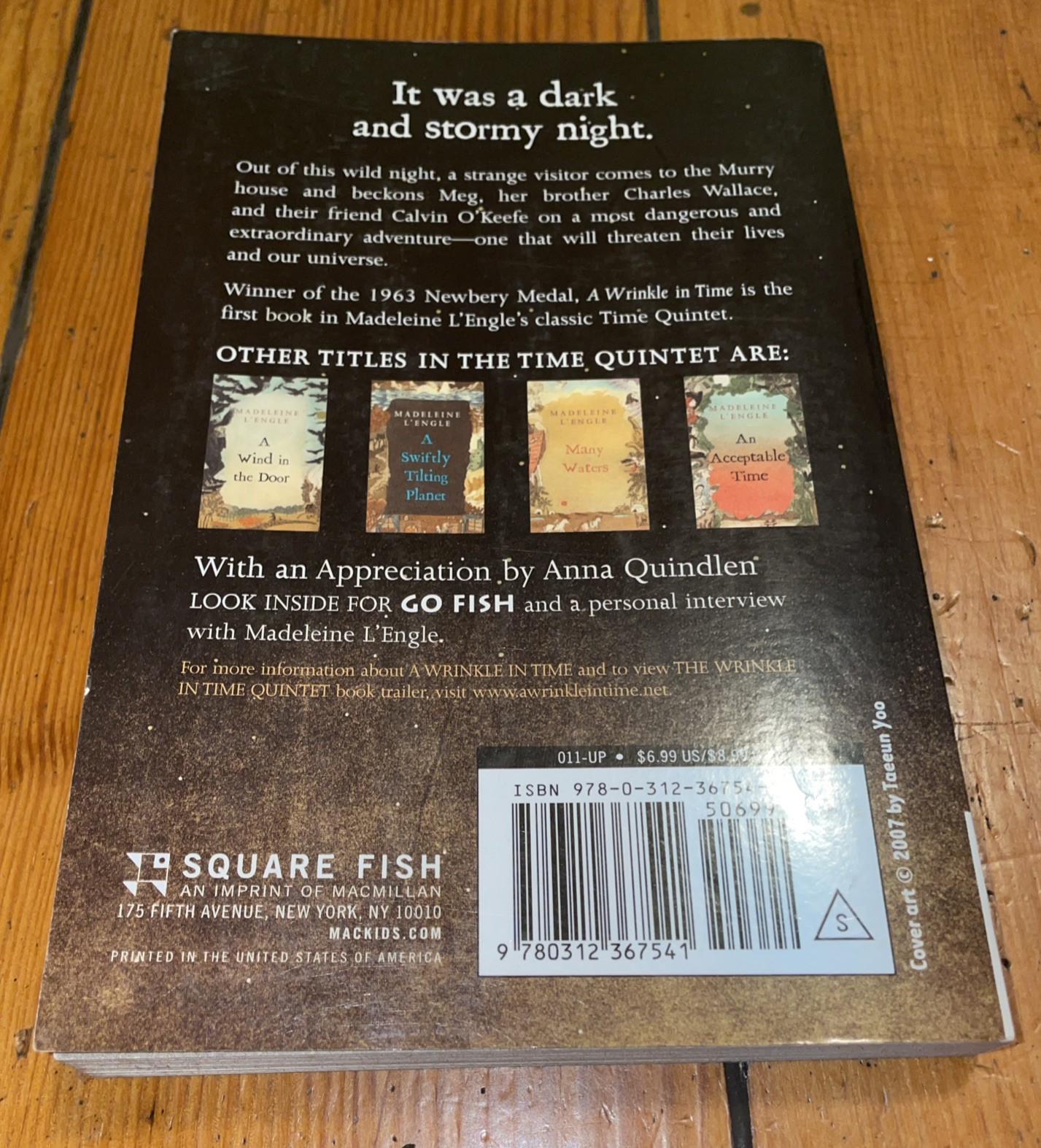 A Wrinkle In Time by Madaleine L&rsquo;Engle (2007 Square Fish Trade Paperback)