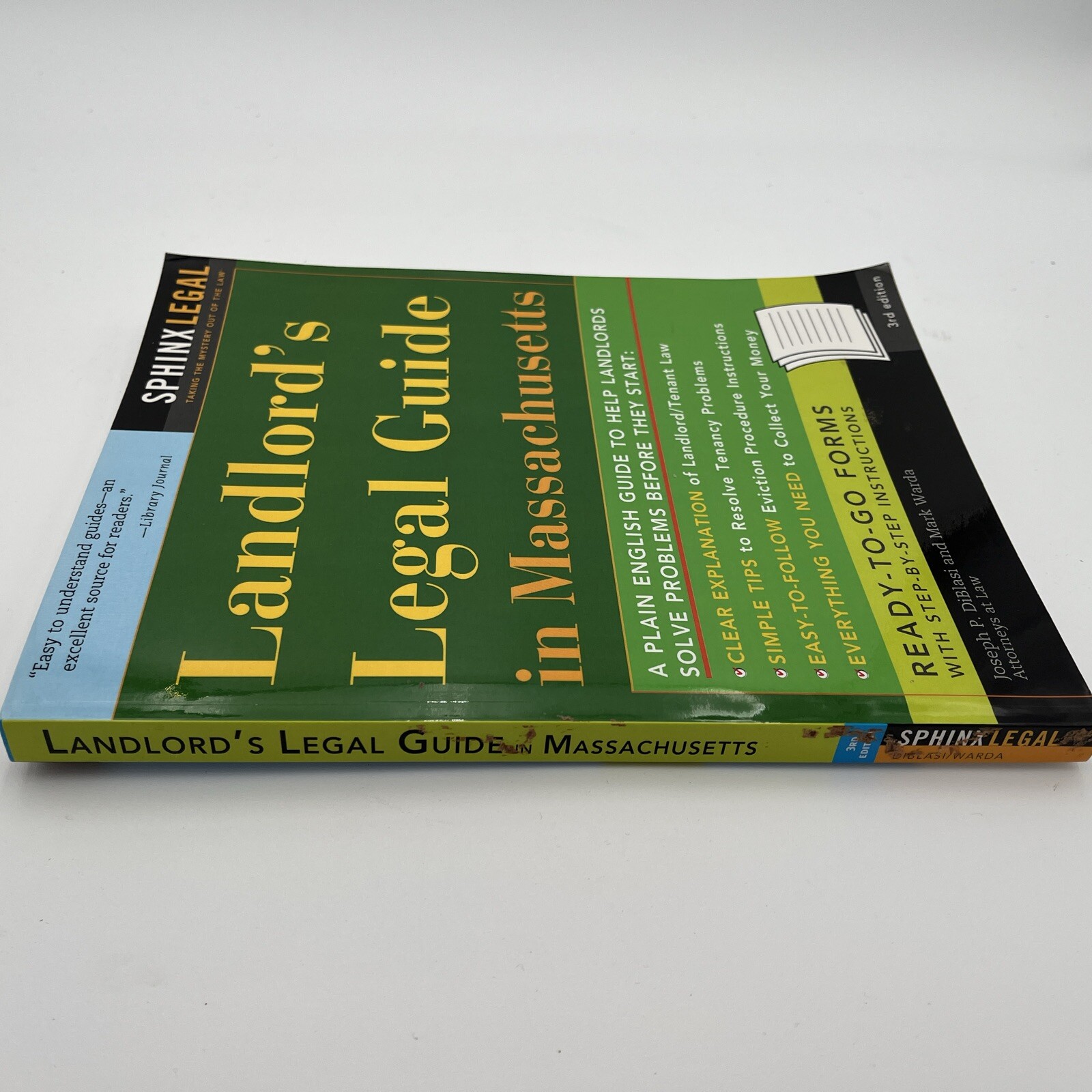 Landlord&rsquo;s Legal Guide in Massachusetts – Paperback, by DiBlasi Joseph