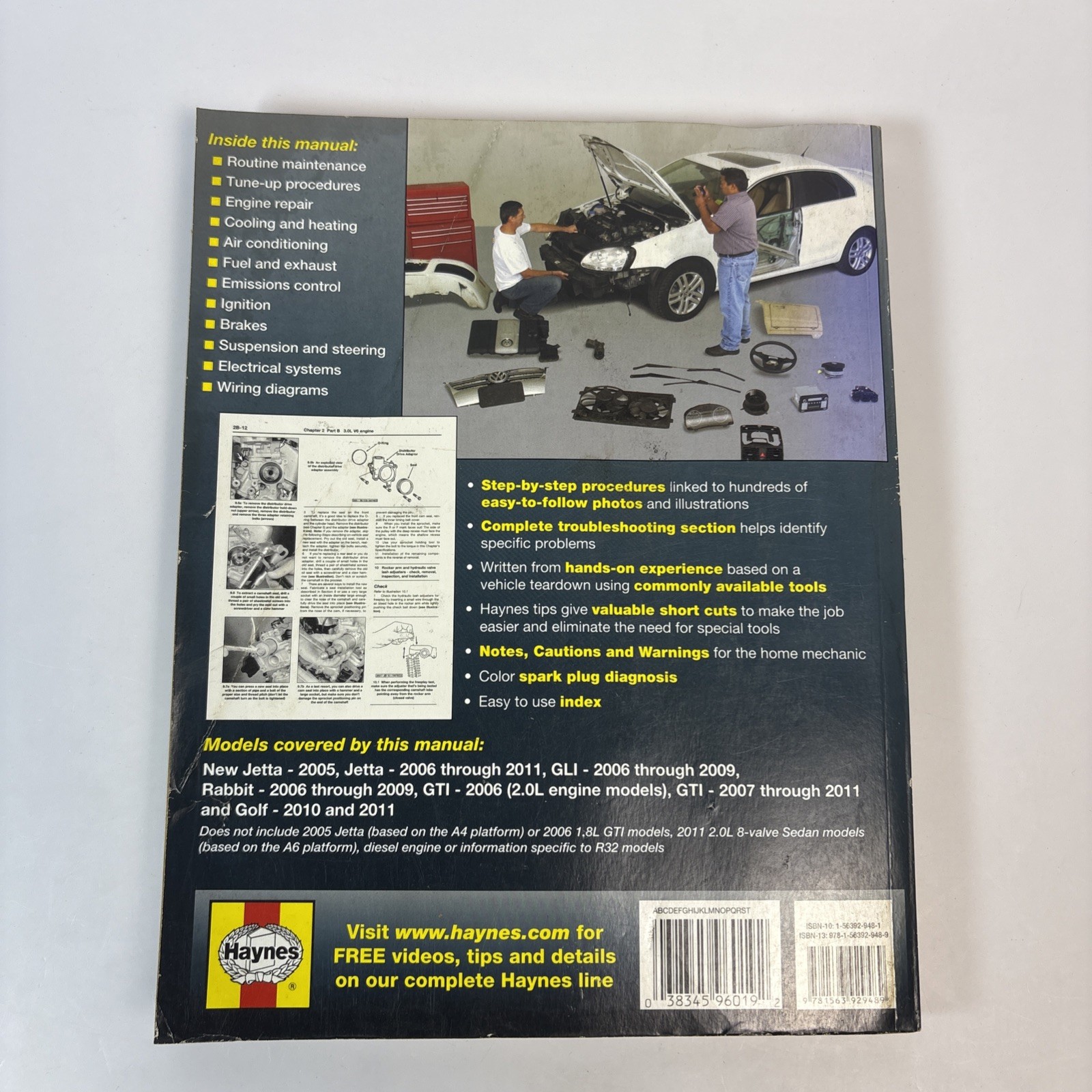 VW Jetta, Rabbit, GI, Golf Automotive Repair Manual: 2006-2011 – Haynes VG