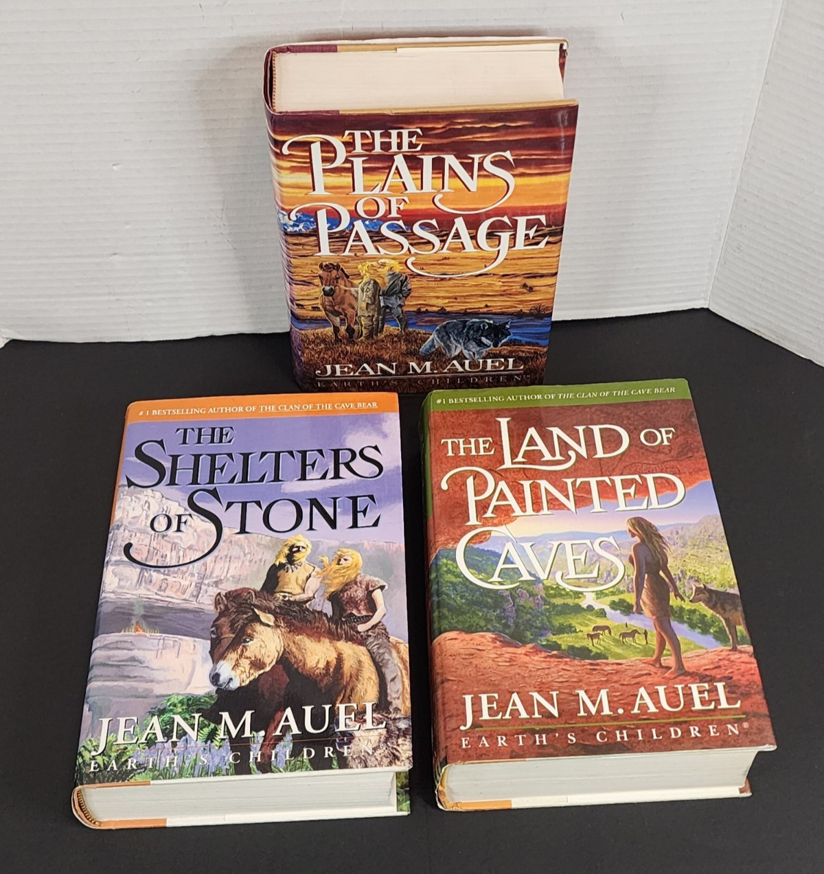JEAN M. AUEL&rsquo;S EARTH&rsquo;S CHILDREN SERIES BOOKS 4, 5, & 6, ALL FIRST EDITIONS HC/DJ