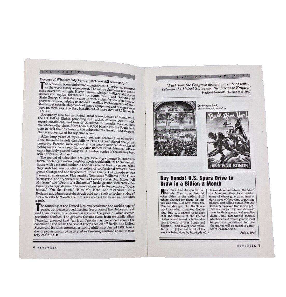 Newsweek Decade Booklets 1940&rsquo;s 1950&rsquo;s 1960&rsquo;s 1970&rsquo;s Paperback Vintage Books-A3