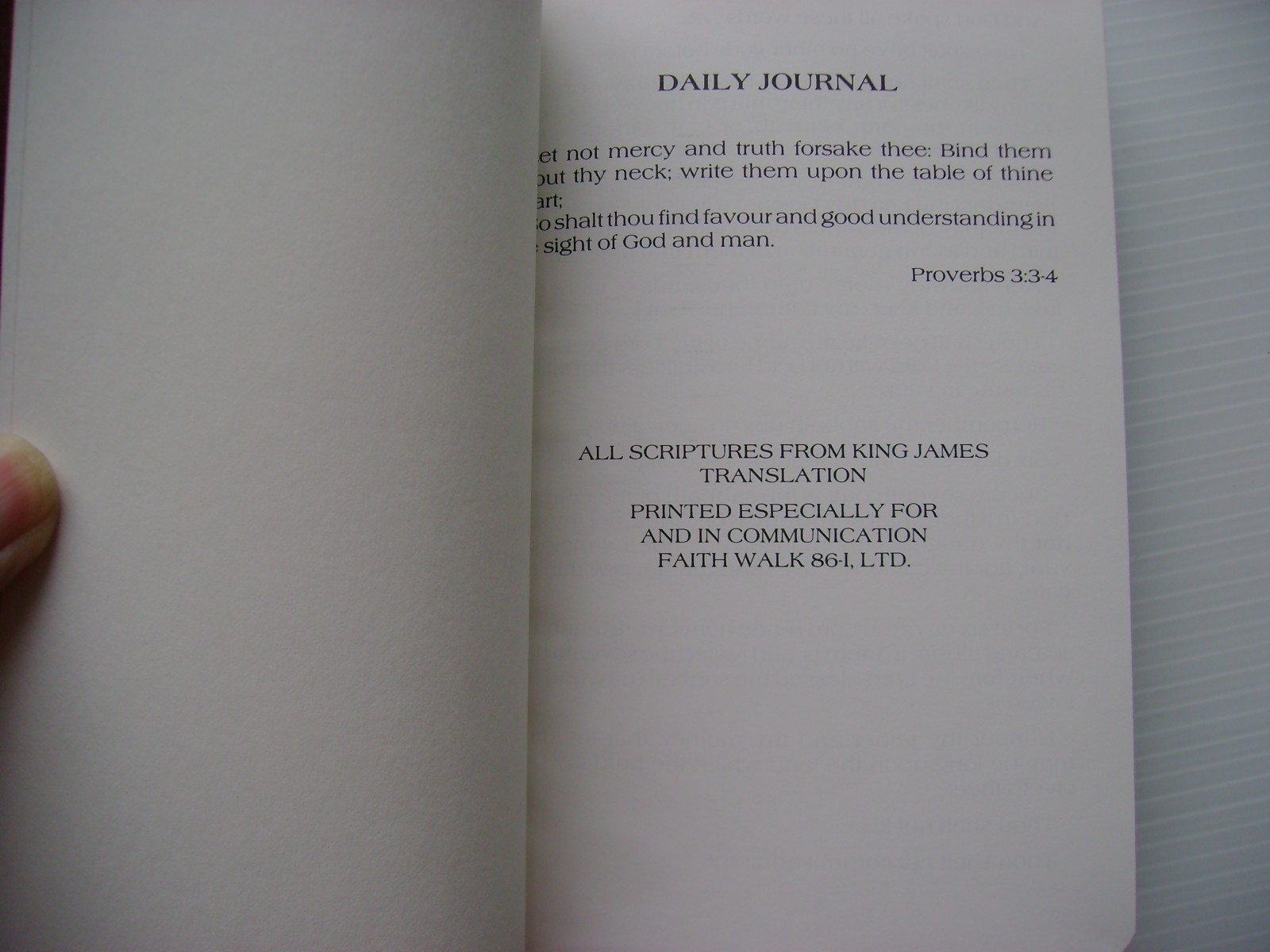 HOLY BIBLE & DAILY JOURNAL – The National Bible Press, NEW
