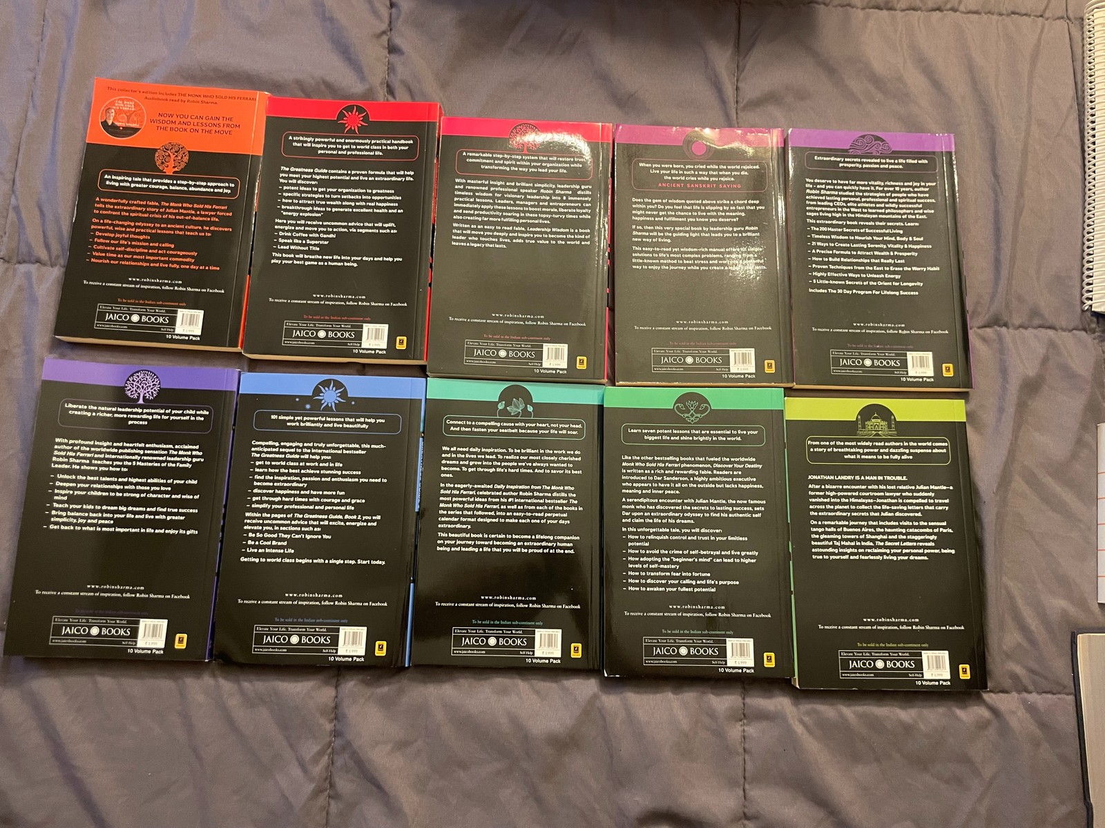 Robin Sharma Collector&rsquo;s Edition 10 Volume Pack The Monk Who Sold His Ferrari