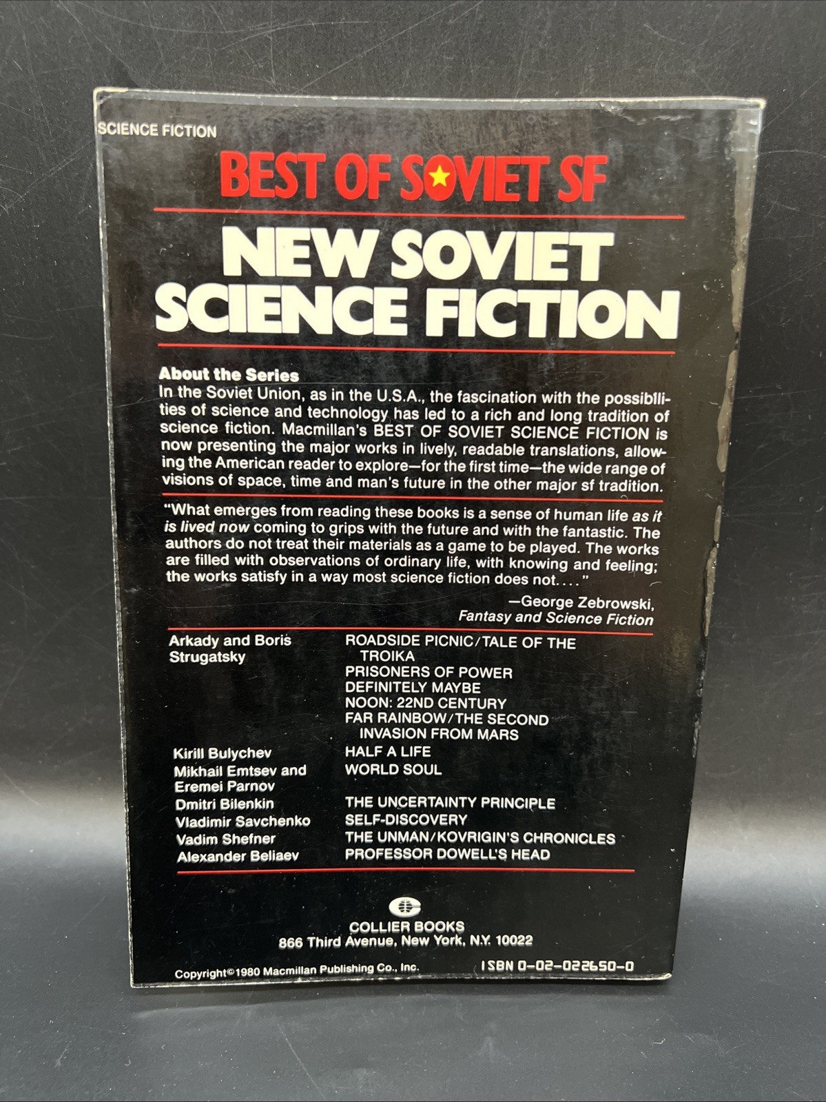 New Soviet Science Fiction 1980 1st Edition Collier Books Sturgeon Intro