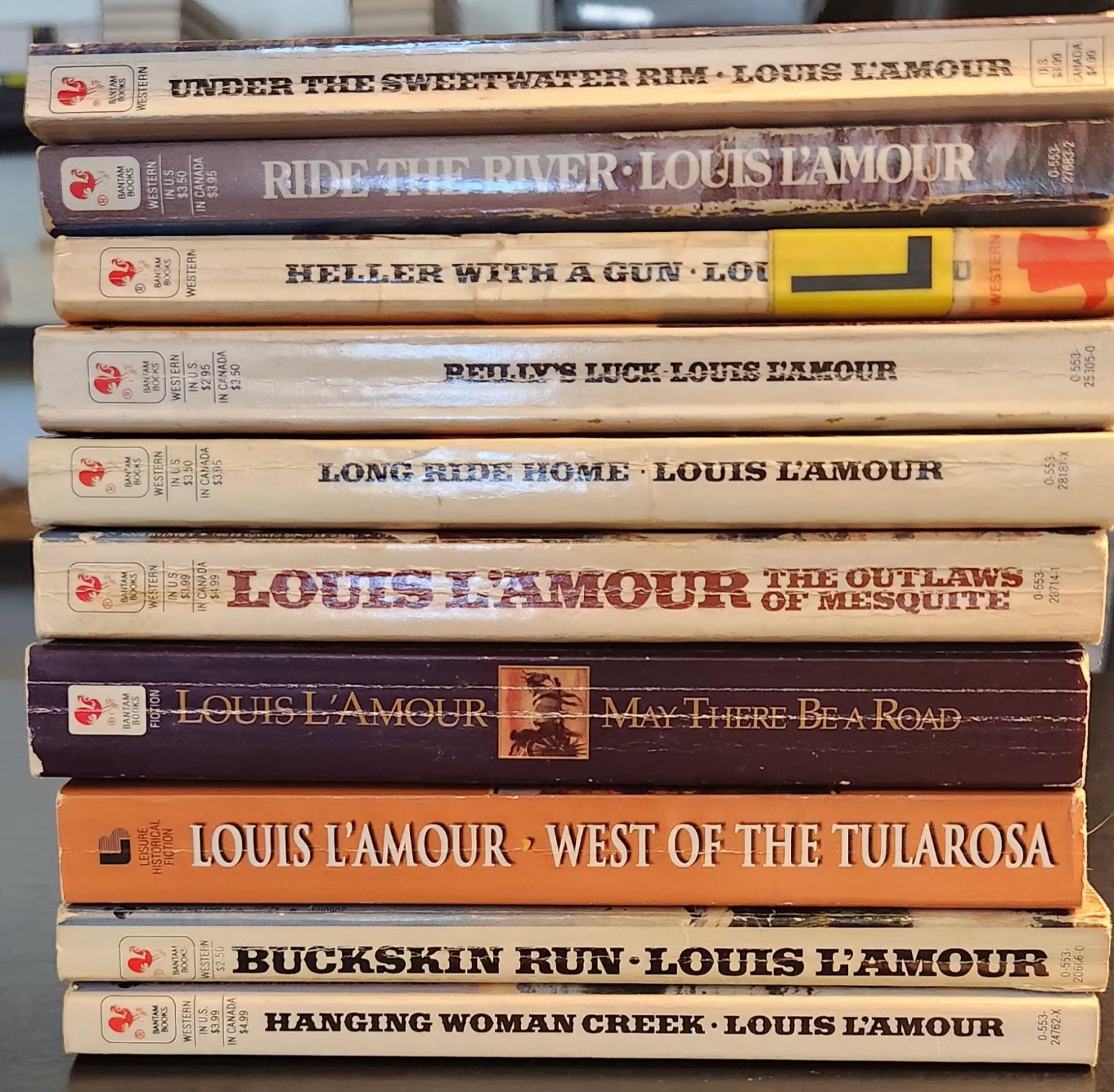 Louis L’amour Lot Of 10 Western Paperback Books