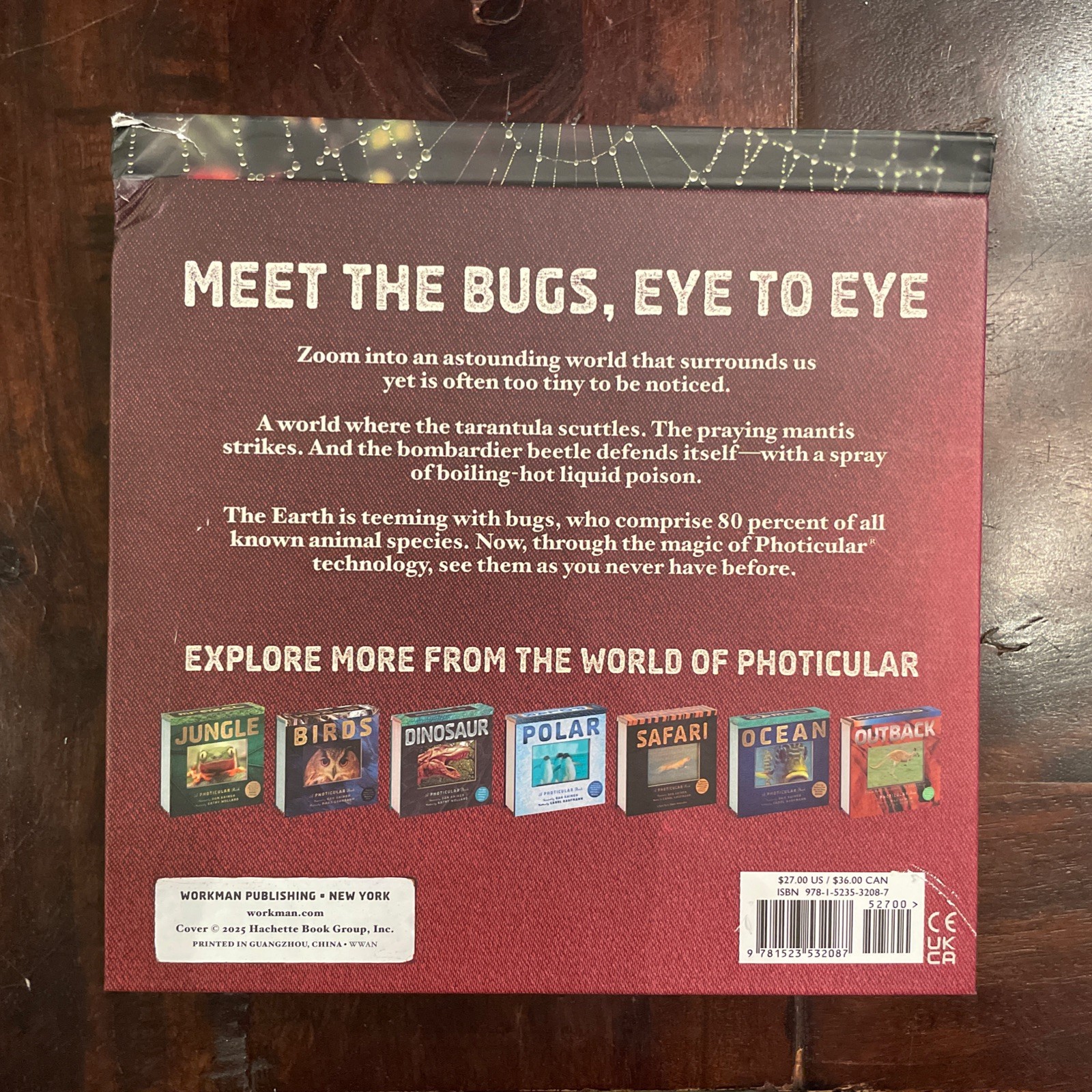 Bugs: A Photicular Book by Dan Kainen Hardcover Book