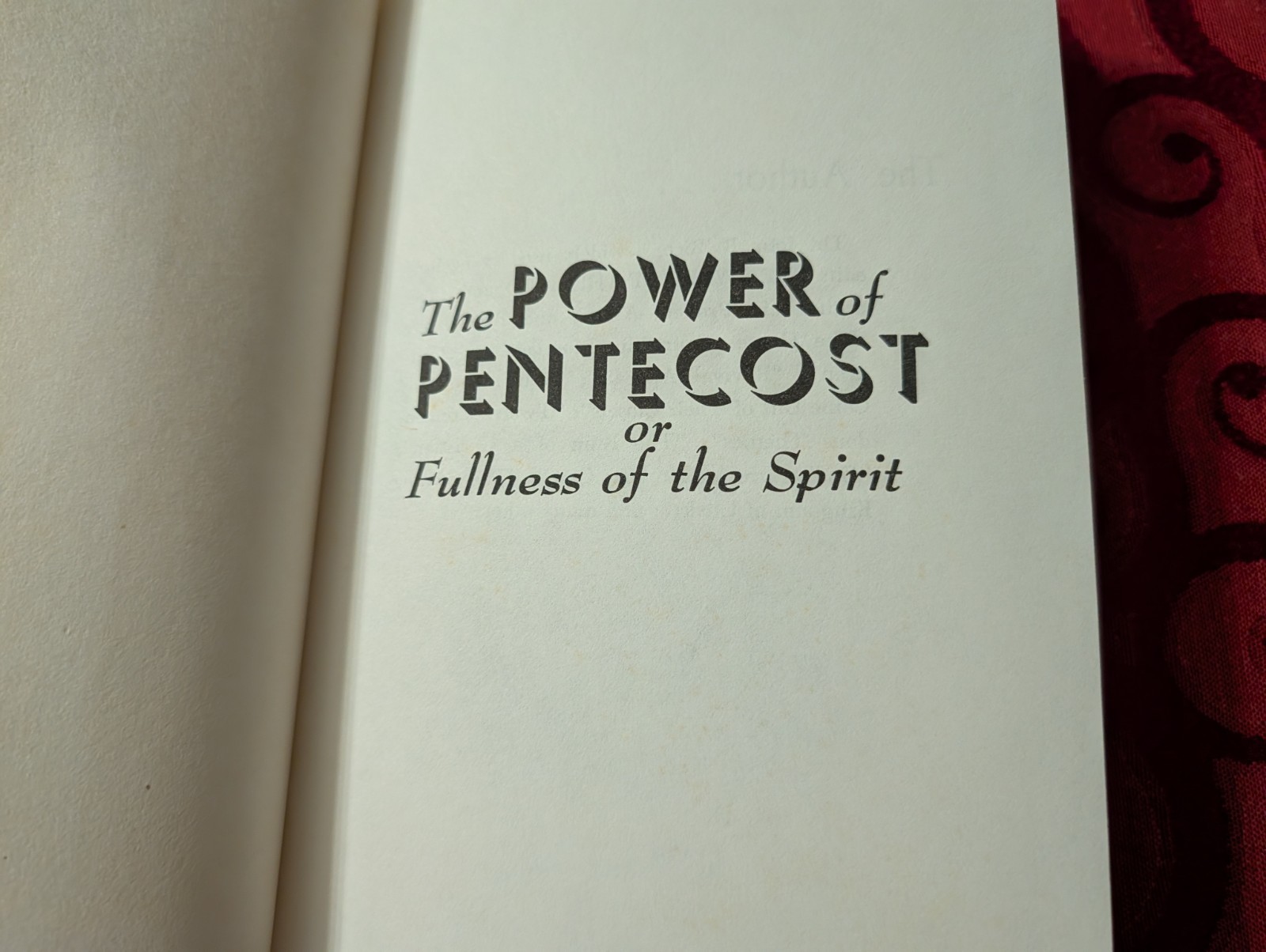 THE POWER OF PENTECOST By John R. Rice – Hardcover & Dust Jacket