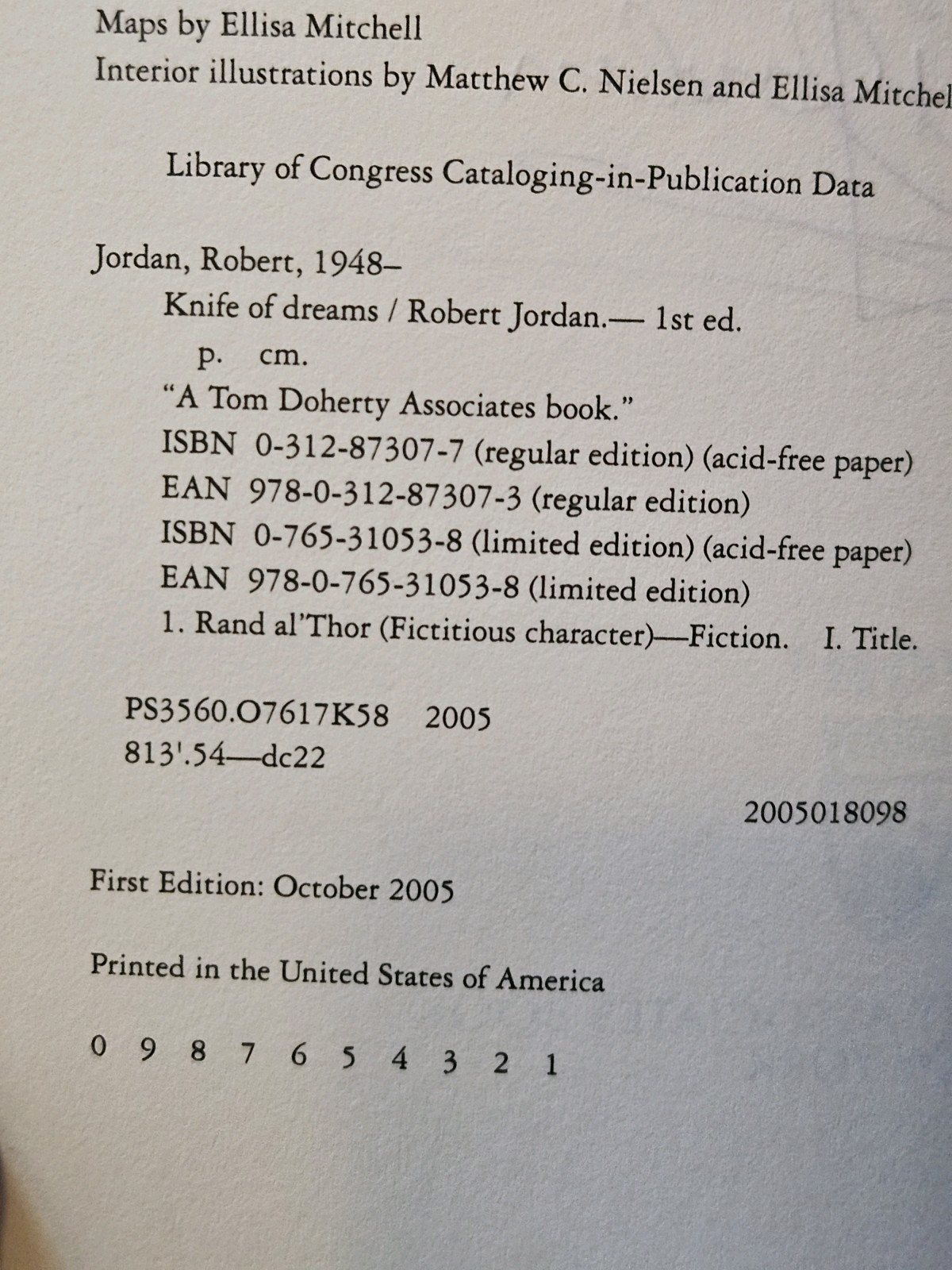 Robert Jordan WHEEL OF TIME 5-Book Bundle – All 1st Edition / 1st Printings HC