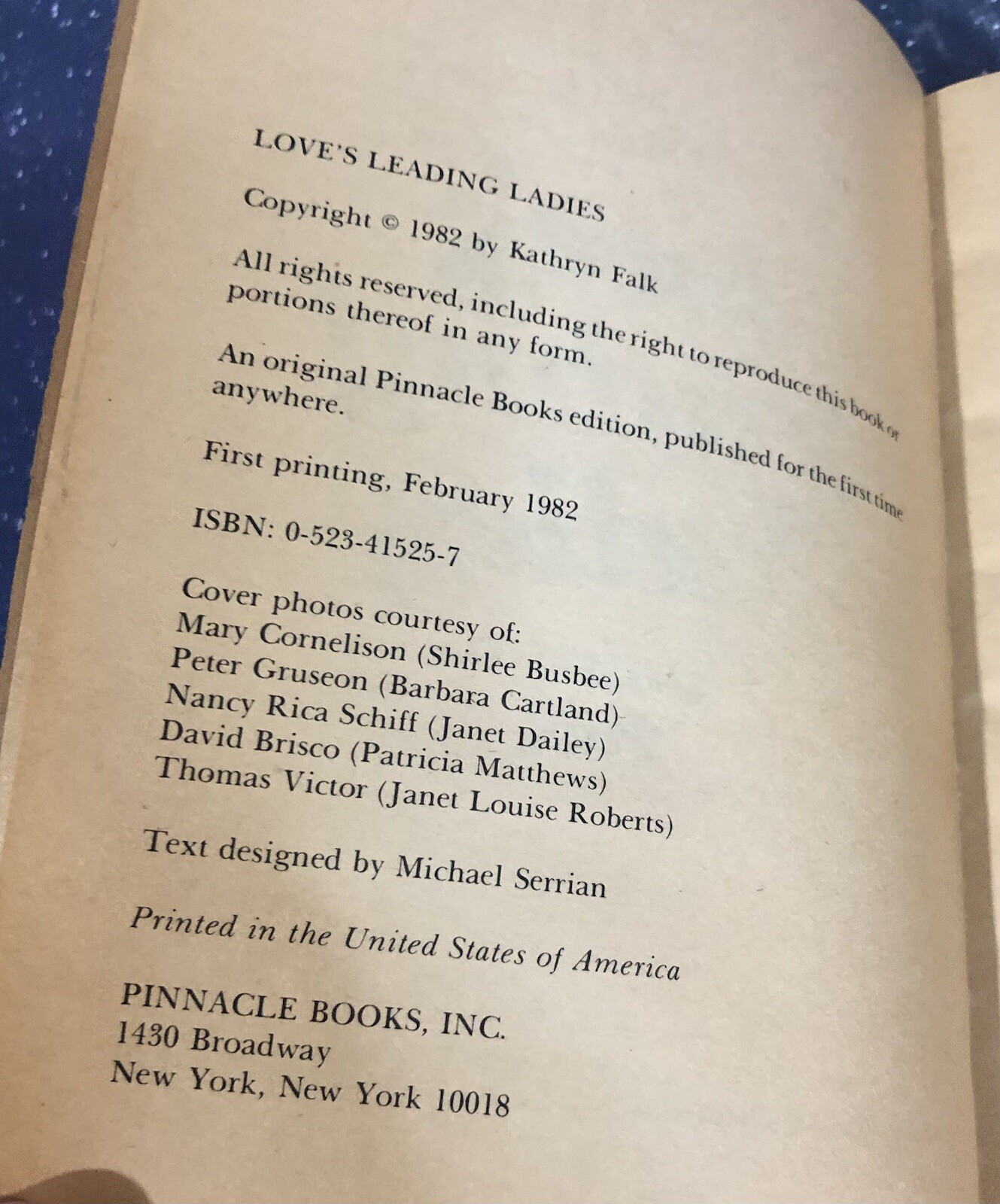 Love&rsquo;s Leading Ladies By Kathryn Falk 1982 Paperback