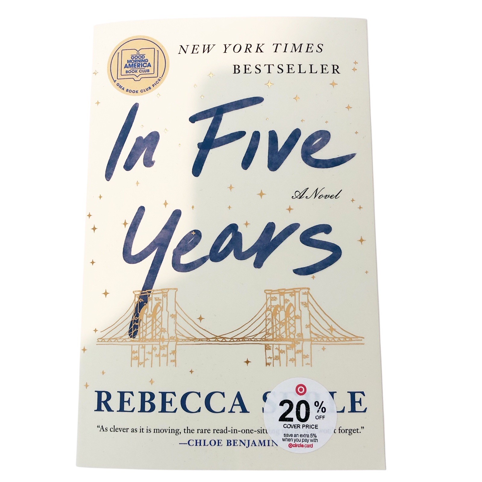 In Five Years A Novel by Rebecca Serle GMA Book Club Paperback Book