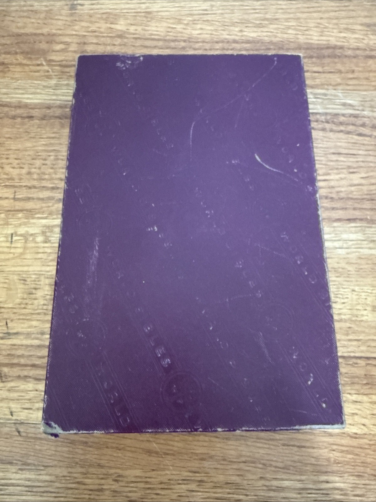 1950s Bible World Publishing Co KJV Original Box #212 Red Edges Self Pronouncing
