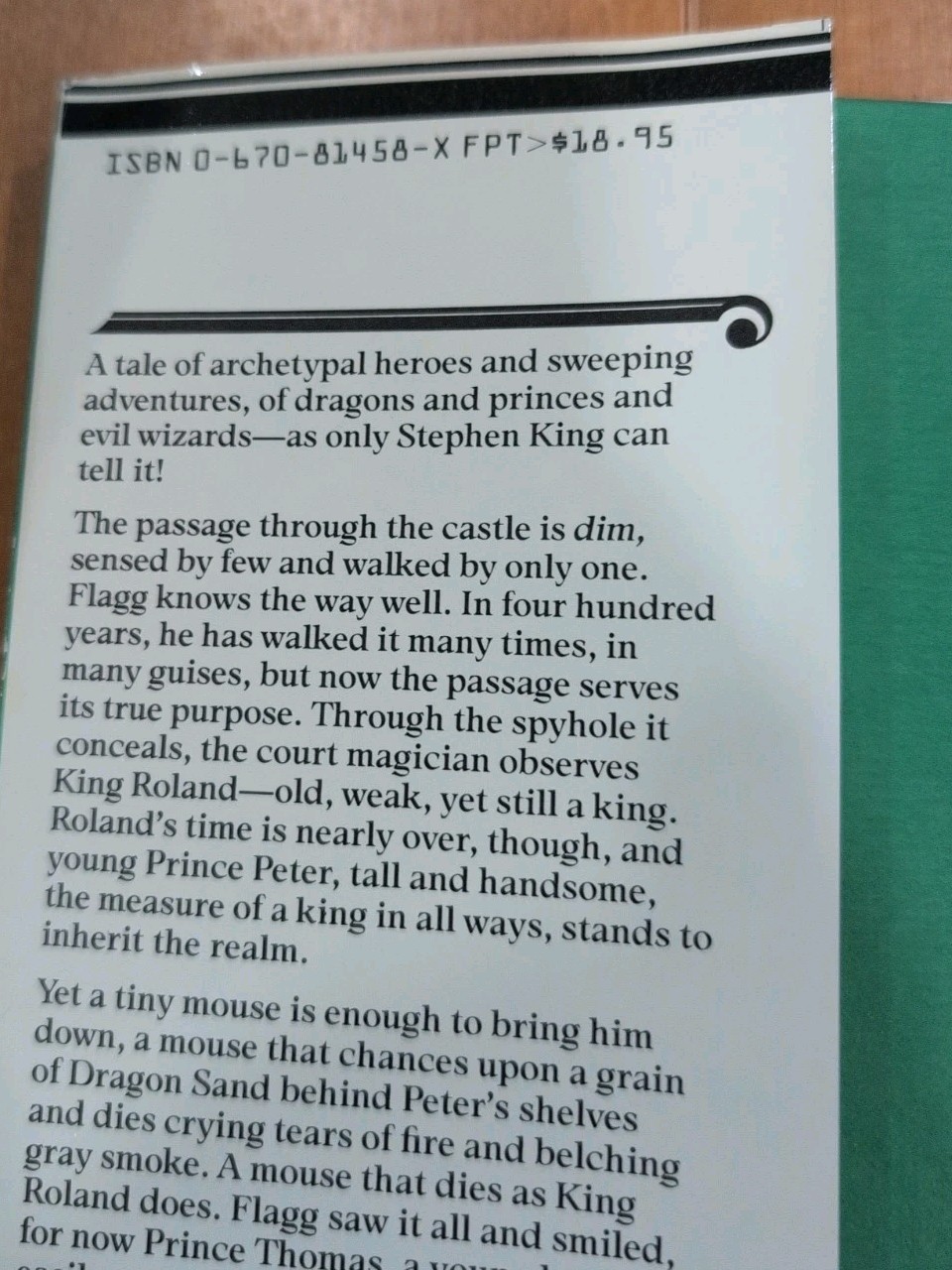 The Eyes of the Dragon – Stephen King – 1st Edition – Hardcover – 1987
