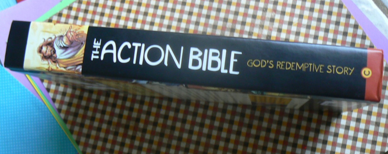 Action Bible,God&rsquo;s Redemptive Story,Graphic Narrative,Sergio Cariello 1st Ed HC
