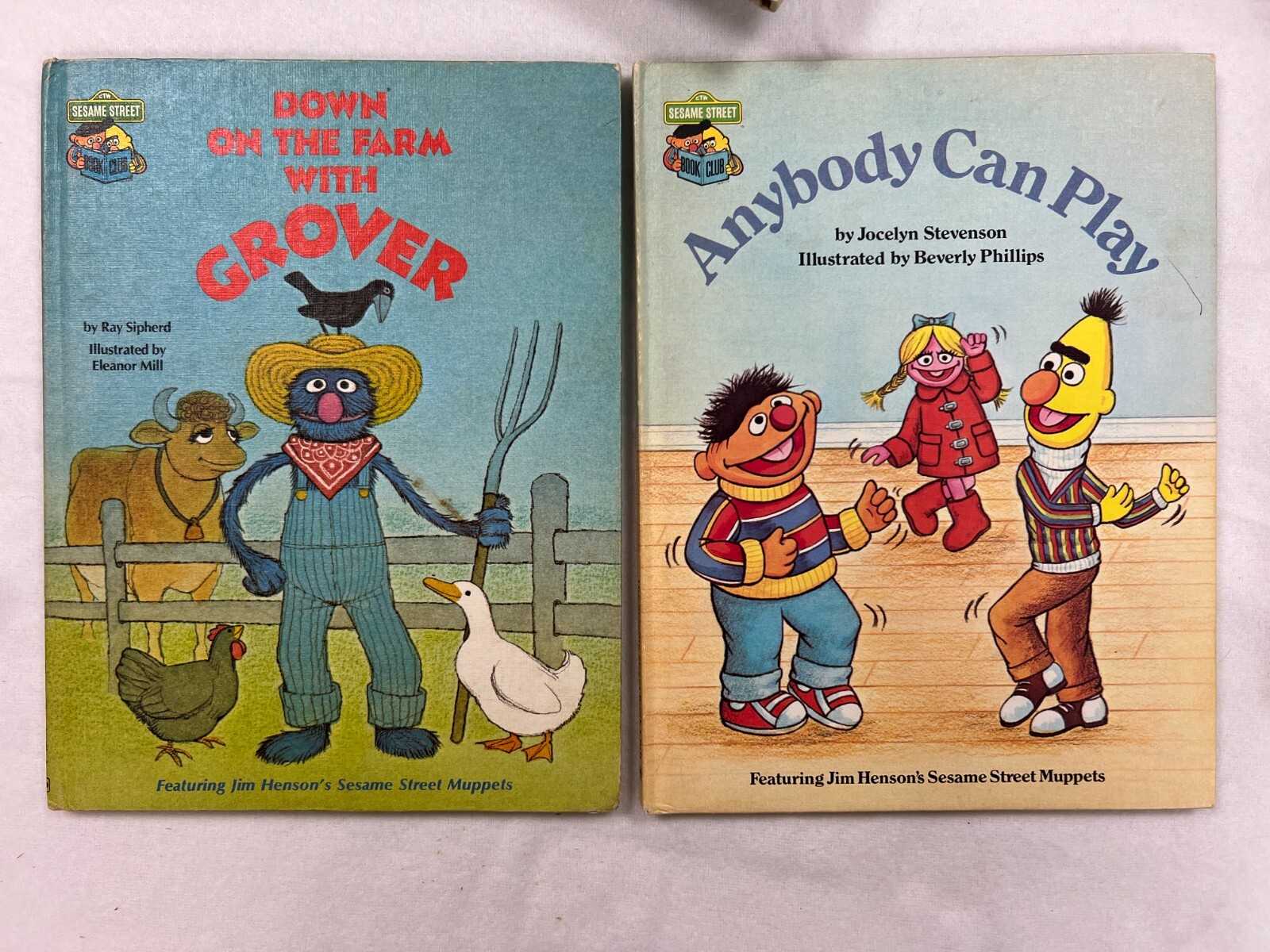 Sesame Street Book Club Books – dated 1980&rsquo;s HB – lot of 14