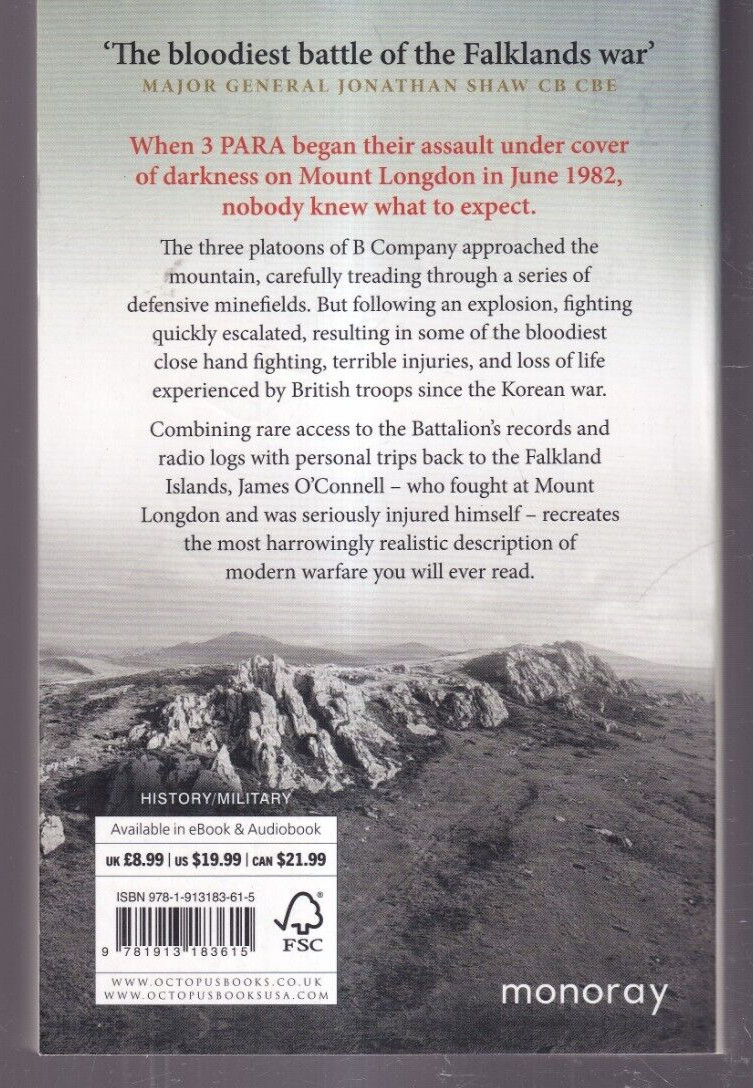 3 DAYS IN JUNE: 3 PARA&rsquo;S BATTLE FOR MOUNT LONGDON by James O&rsquo;Connell 2022TPB {E5