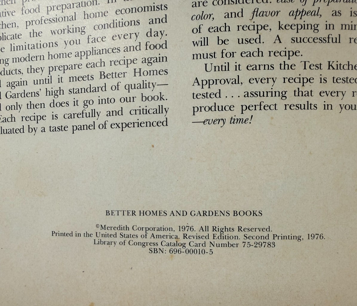 VINTAGE Better Homes And Gardens New Cook Book used 1970s Hardcover 5Ring Binder