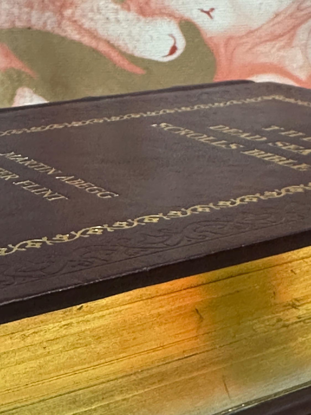 The Dead Sea Scrolls Bible The Oldest Known Bible , Leather Bound with Gold Edge