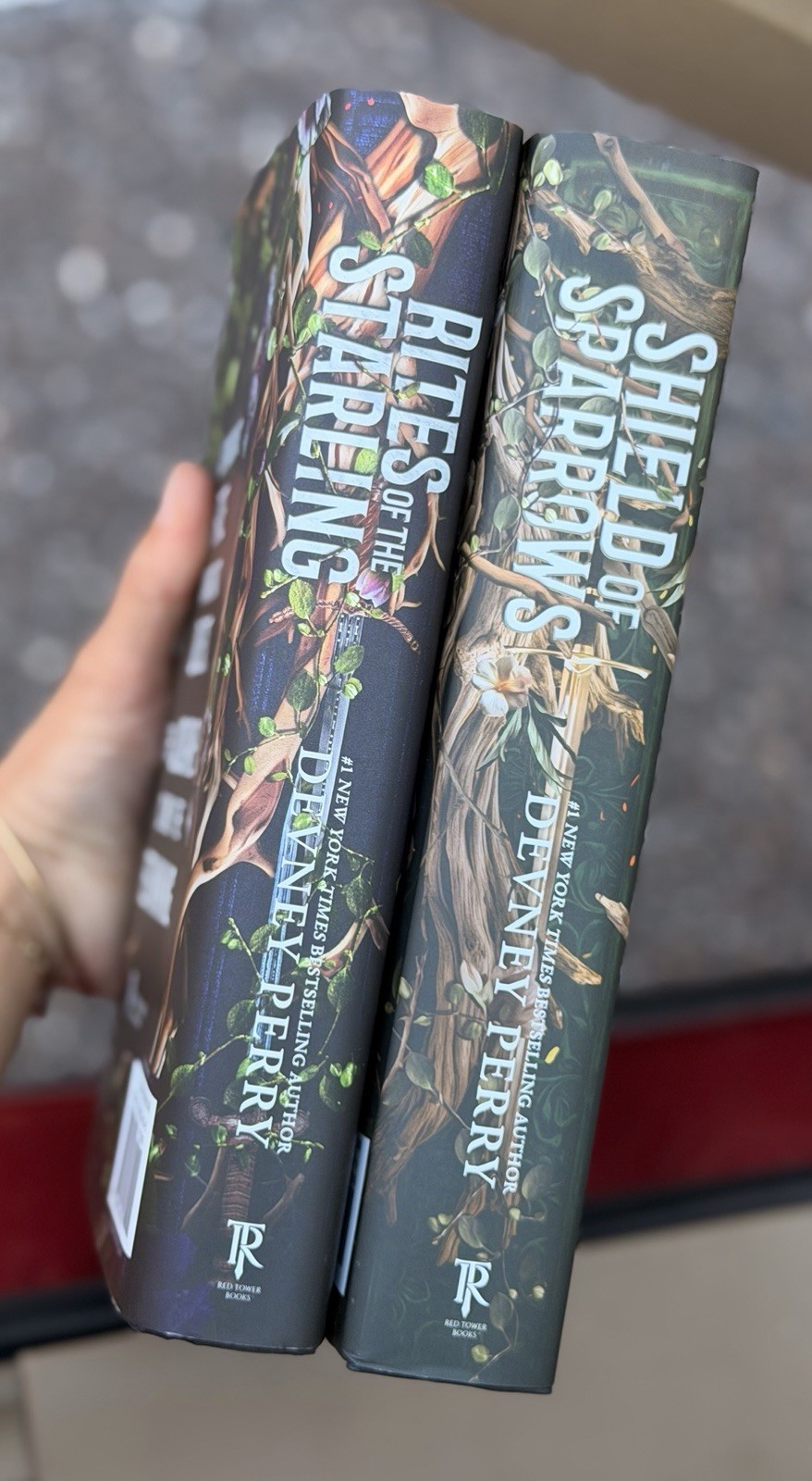 Devney Perry Deluxe HC Shield Of Sparrows & Rites Of The Starling Sprayed Edges