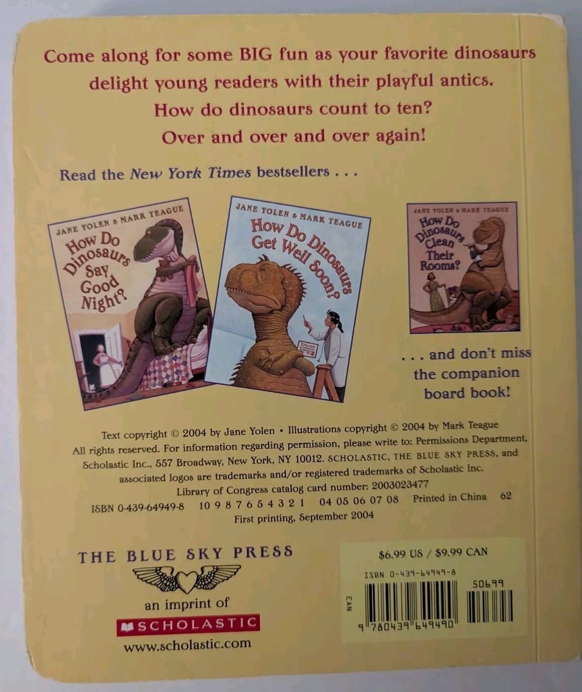 How Do Dinosaurs Count To Ten? by Jane Yolen