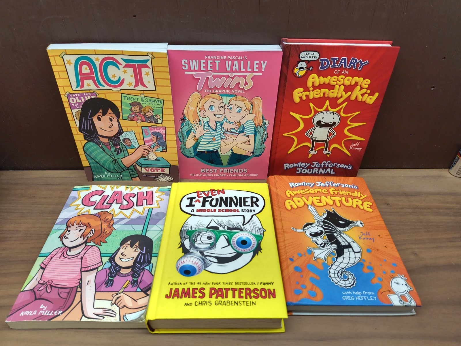 Lot of 6 Children&rsquo;s Books Random titles & authors.