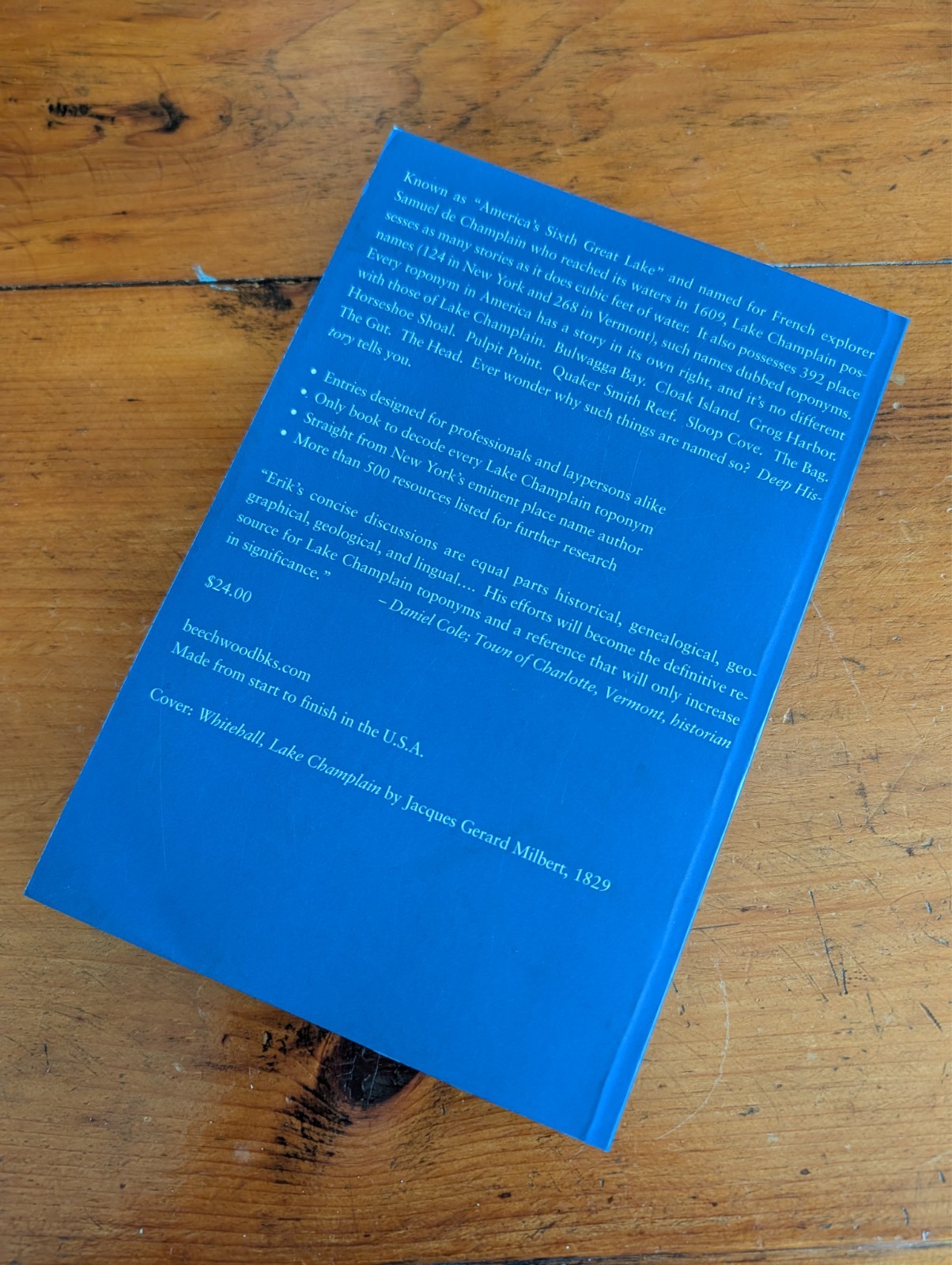 Signed « Deep History, » Limited Edition, Lake Champlain, New York State History