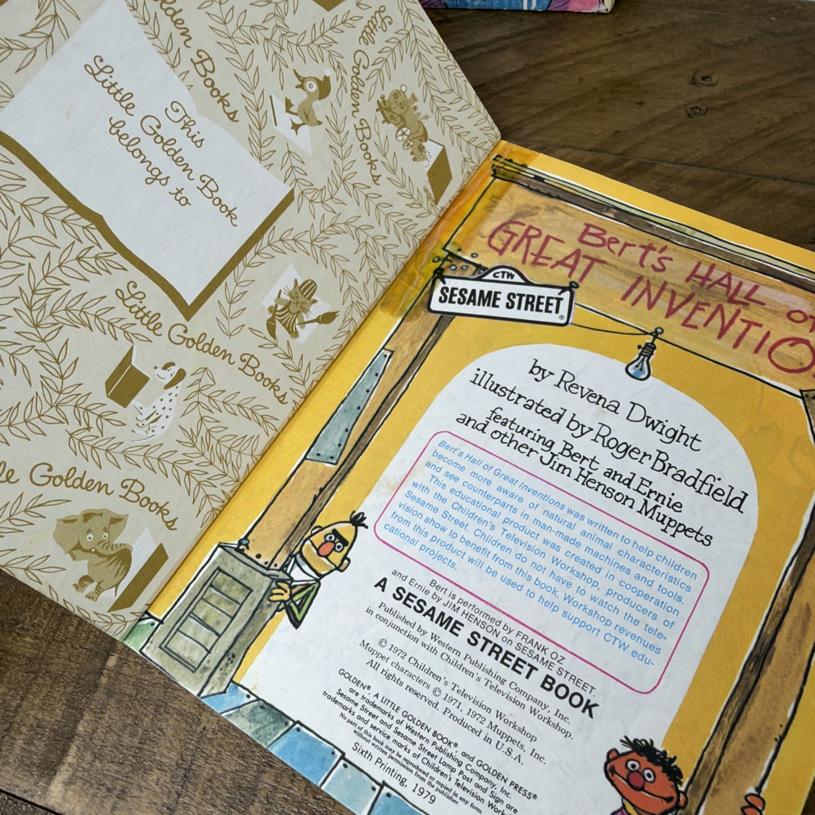 Sesame Street A Little Golden Book Vintage Children&rsquo;s Books 1970-80s