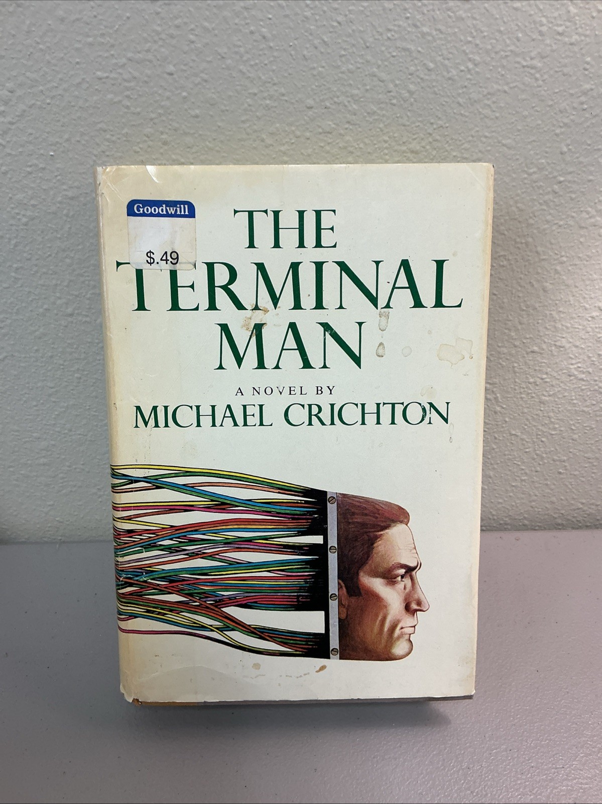 Rare “THE TERMINAL MAN” by MICHAEL CRICHTON HC/DJ (1972) First Edition