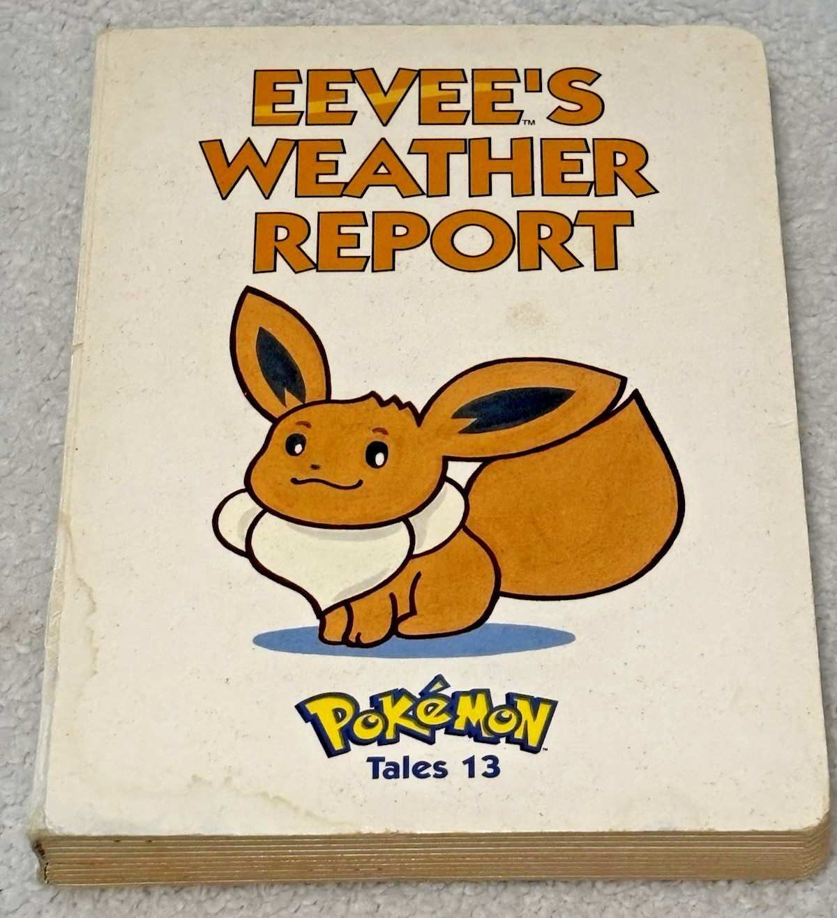 Pokemon Tales 13 Eevee&rsquo;s Weather Report Vintage HC Kids Book (2000) || pre-owned