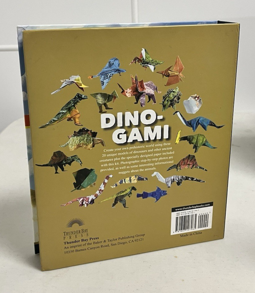 Dino-Gami 20 Origami Projects Dinosaurs LIke NEW