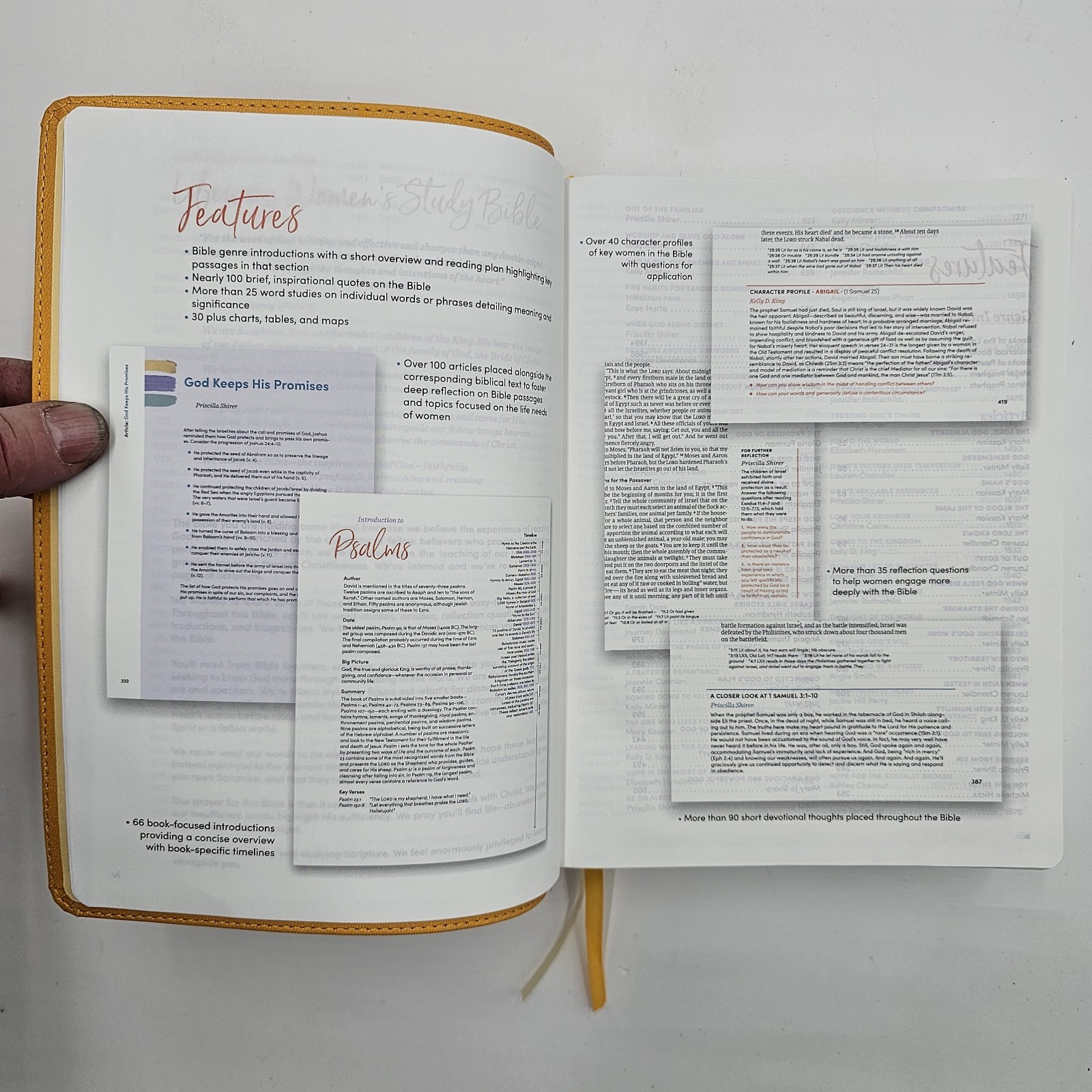 LIKE NEW | CSB Lifeway Women&rsquo;s Bible | Marigold LeatherTouch | Devotional Study