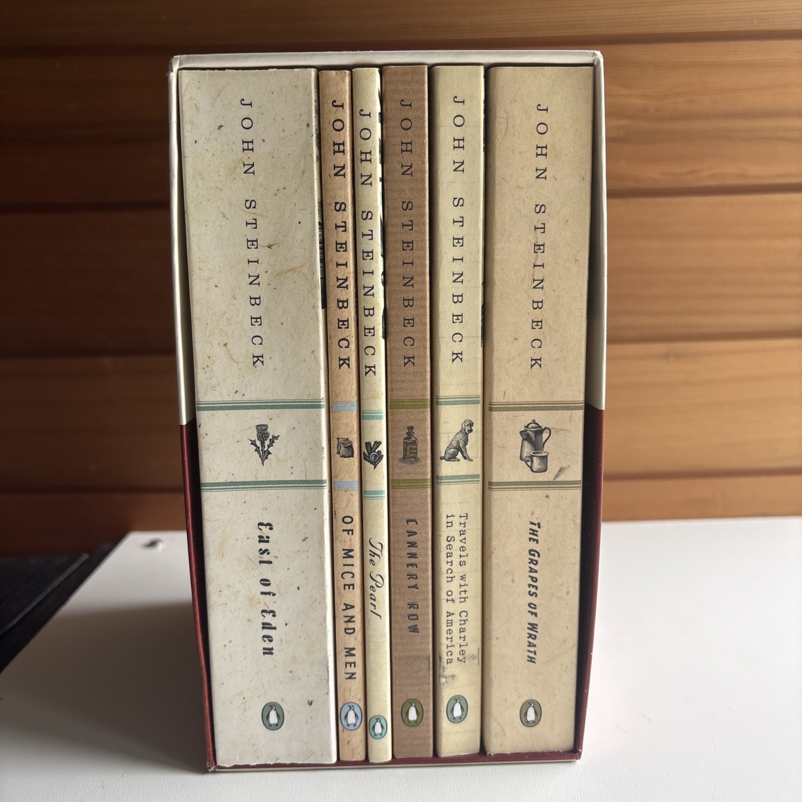 Steinbeck Centennial Editions Boxed Set PB Set of 6 Books by John Steinbeck